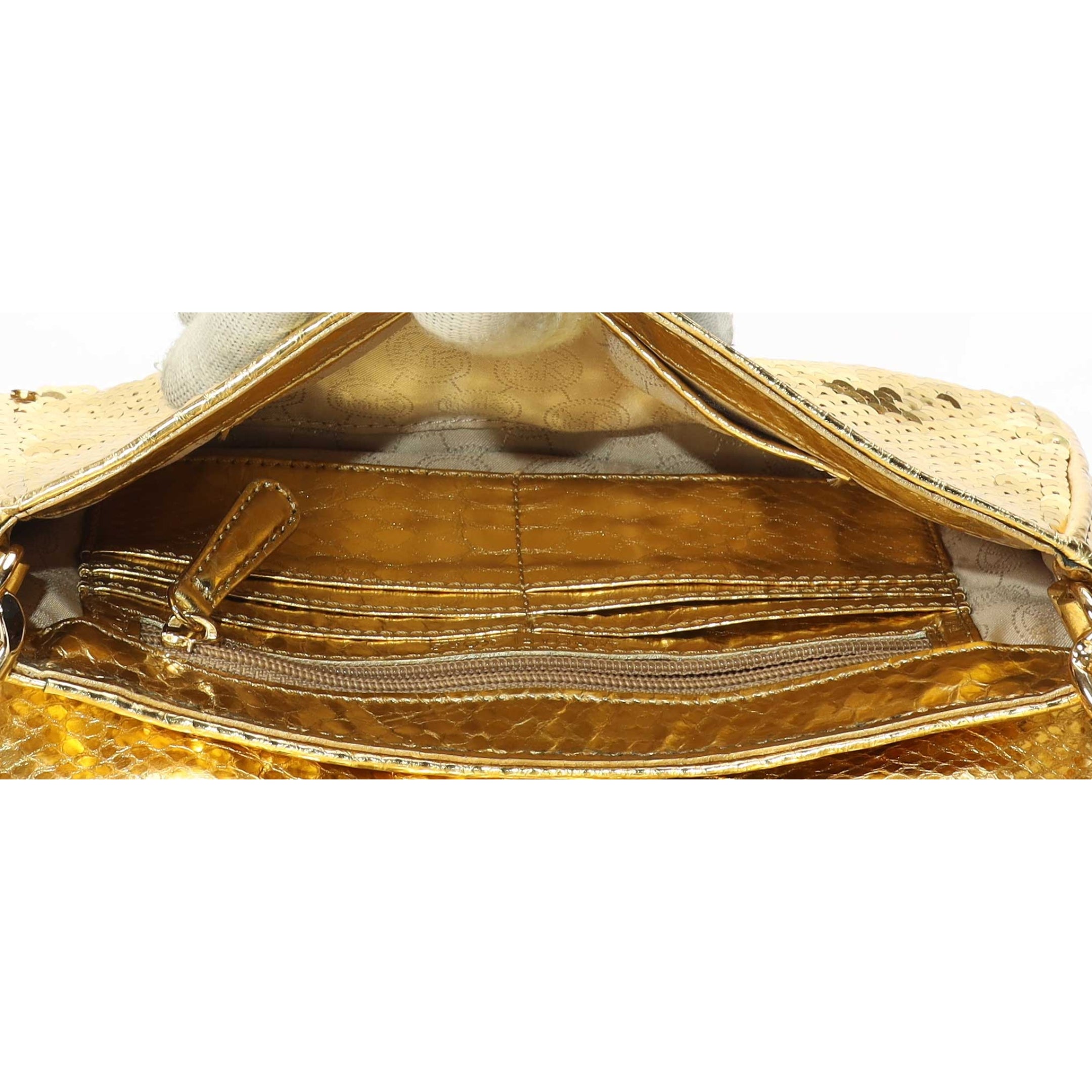 Michael Kors Gold Sequin Shoulder Bag