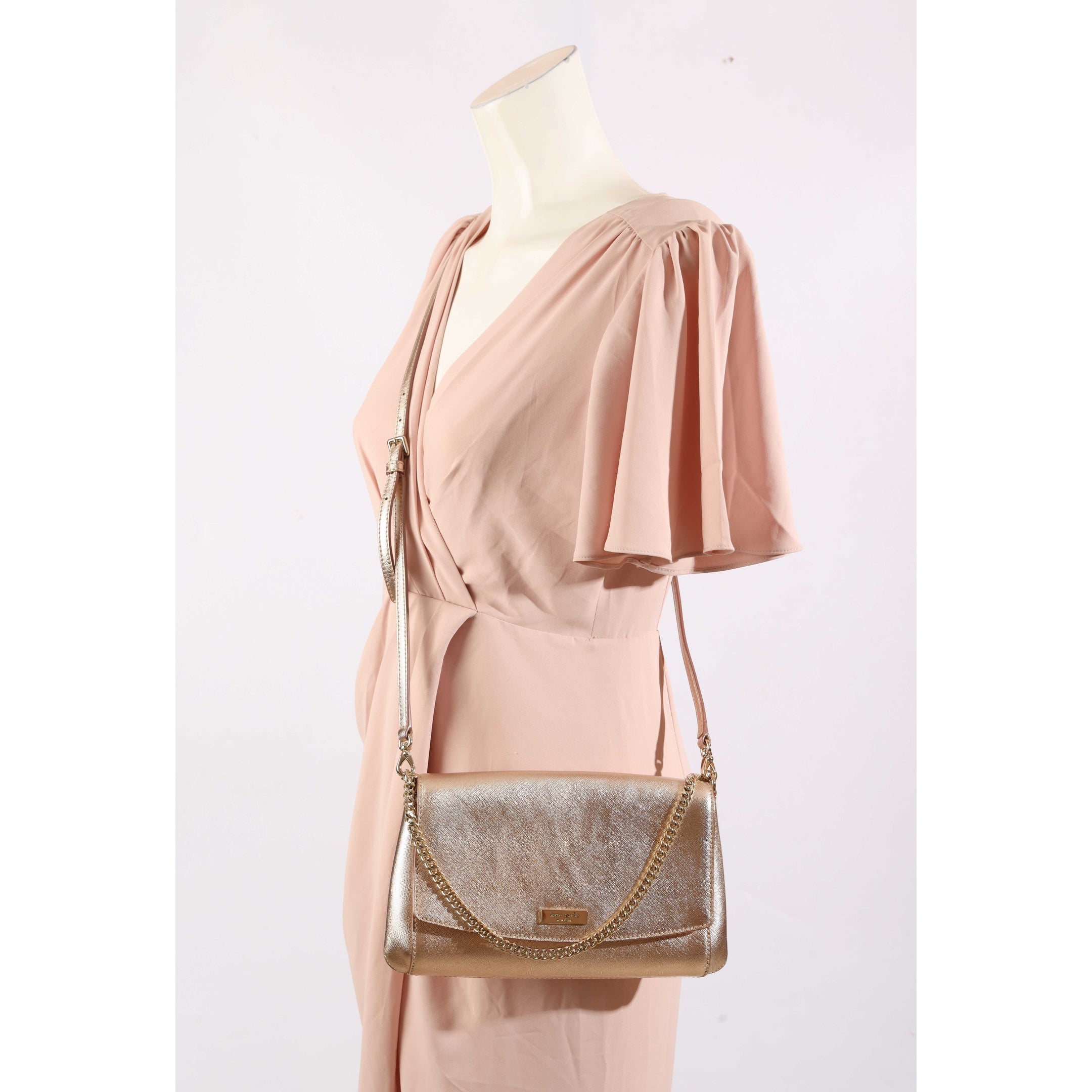 Kate Spade Laurel Rose Gold Crossbody Bag