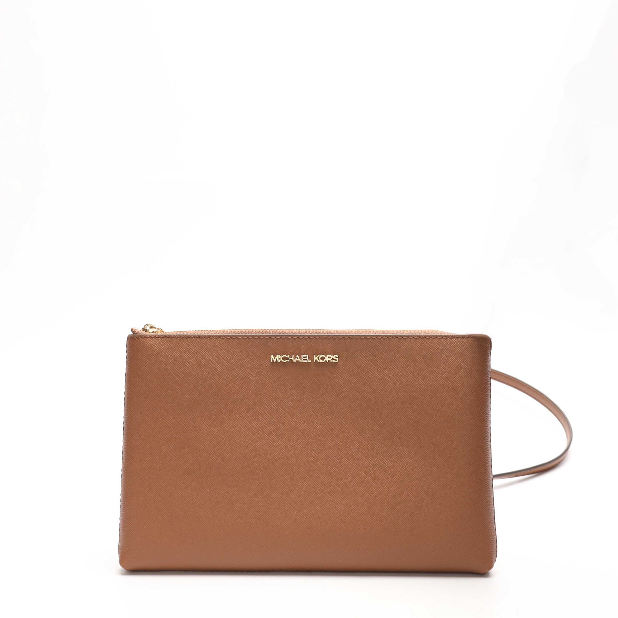 Michael Kors Charlotte Brown Large 3-in-1 Logo Tote