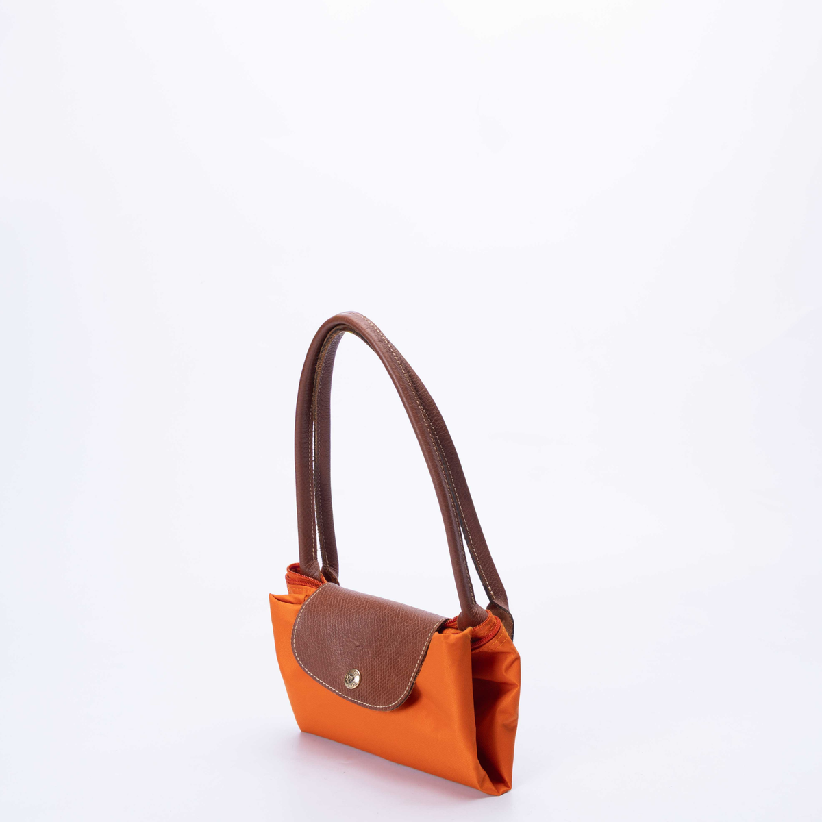 Longchamp Orange Le Pliage Tote
