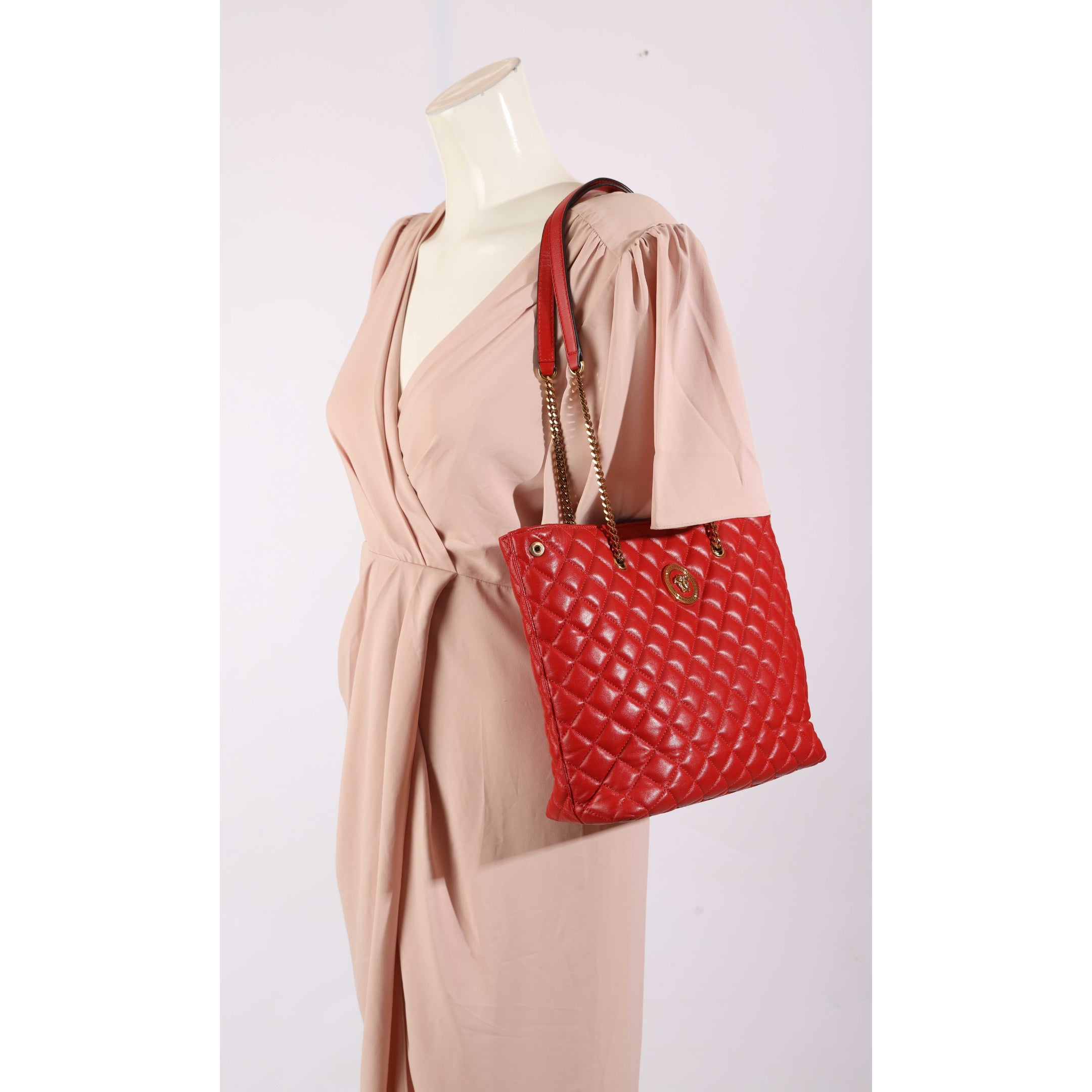 Versace Quilted Medusa Tote