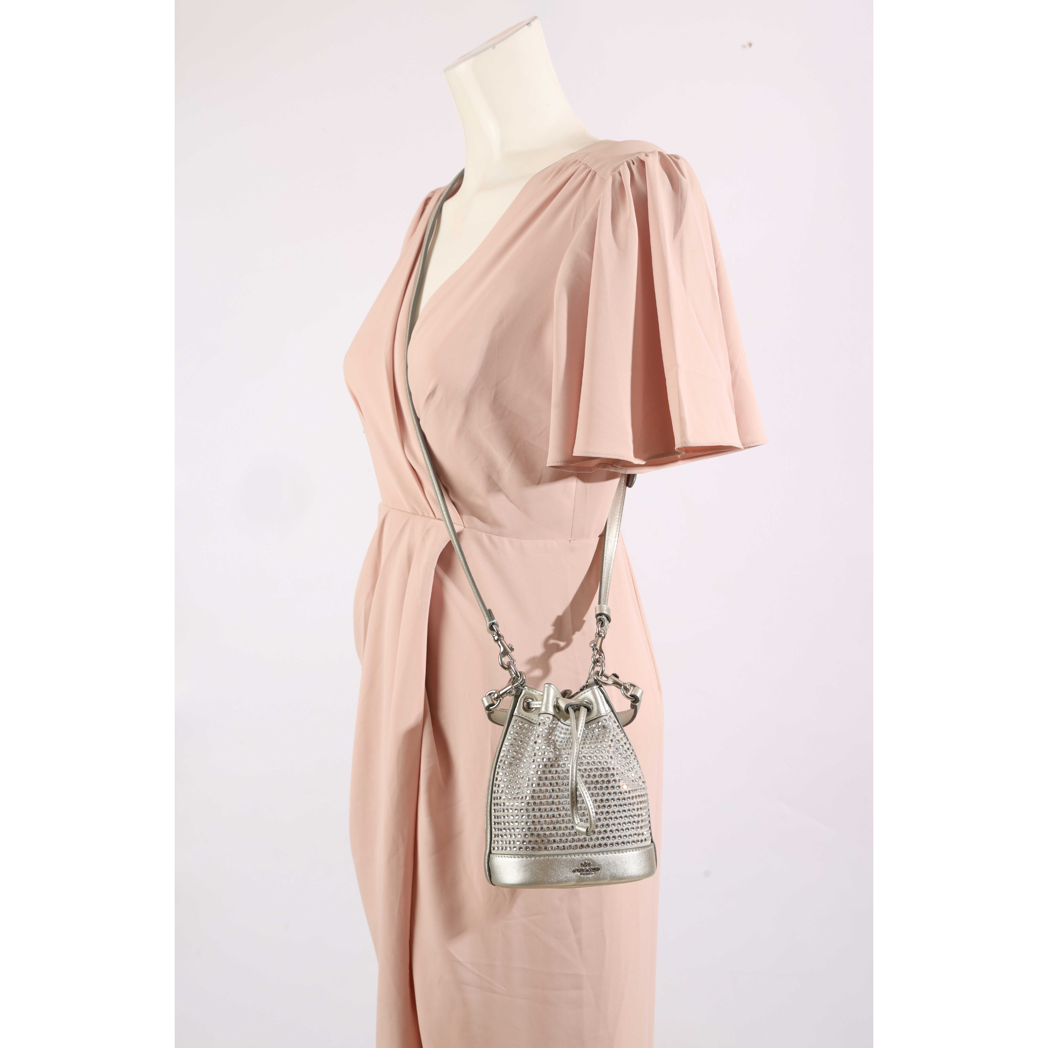 Coach Crystal Mini Bucket Bag