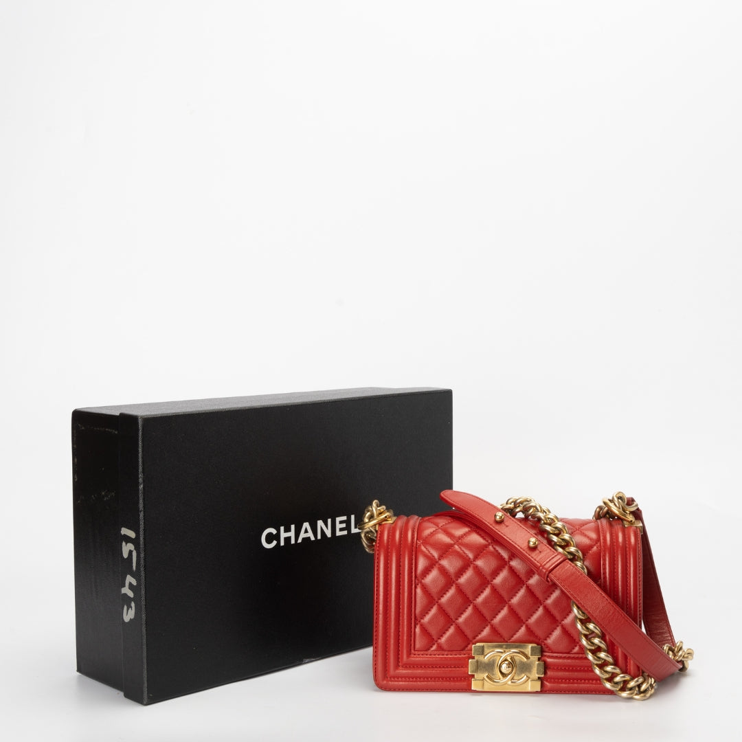 Chanel Quilted Boy Flap Small Shoulder Bag