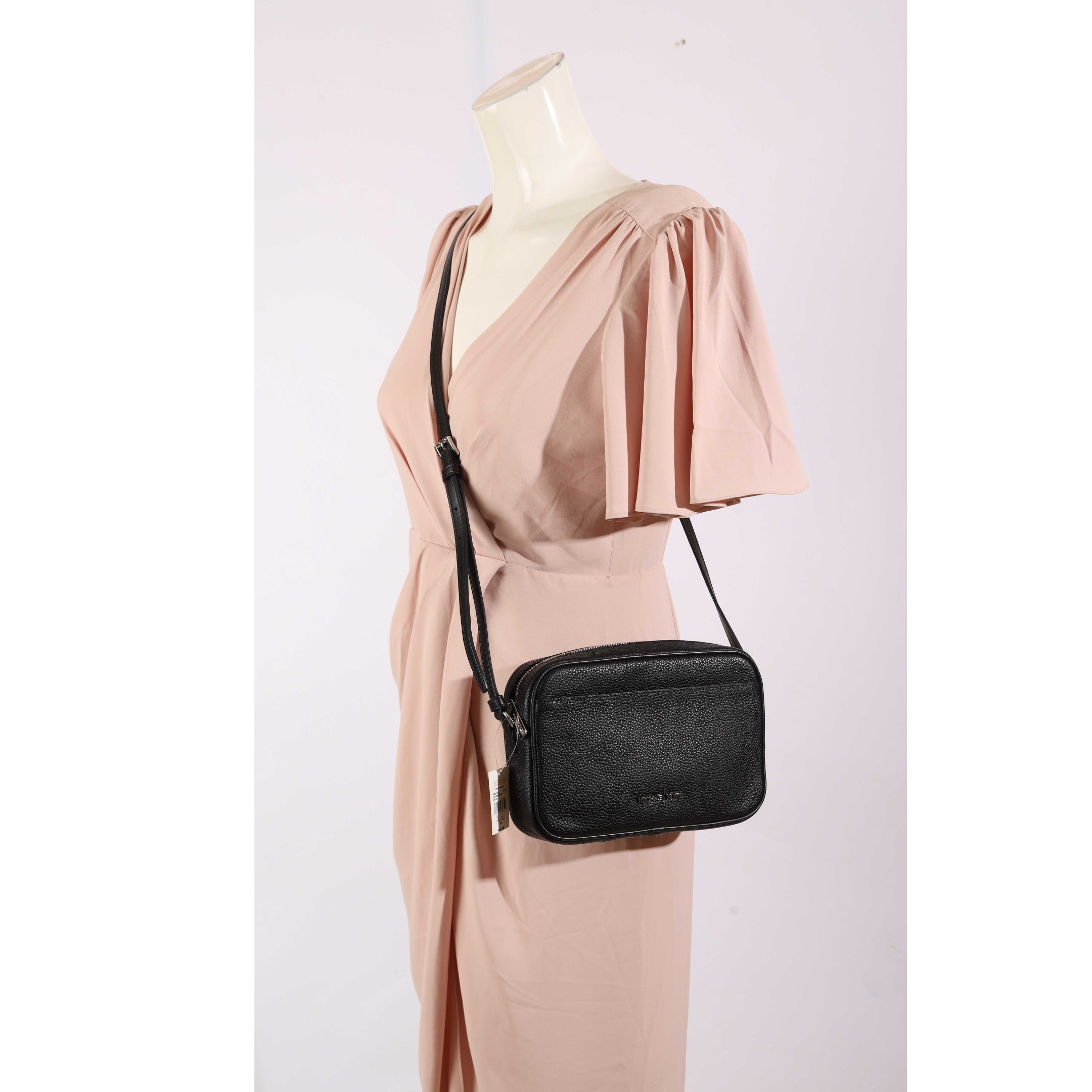 Michael Kors Jet Set Black Camera Crossbody Bag