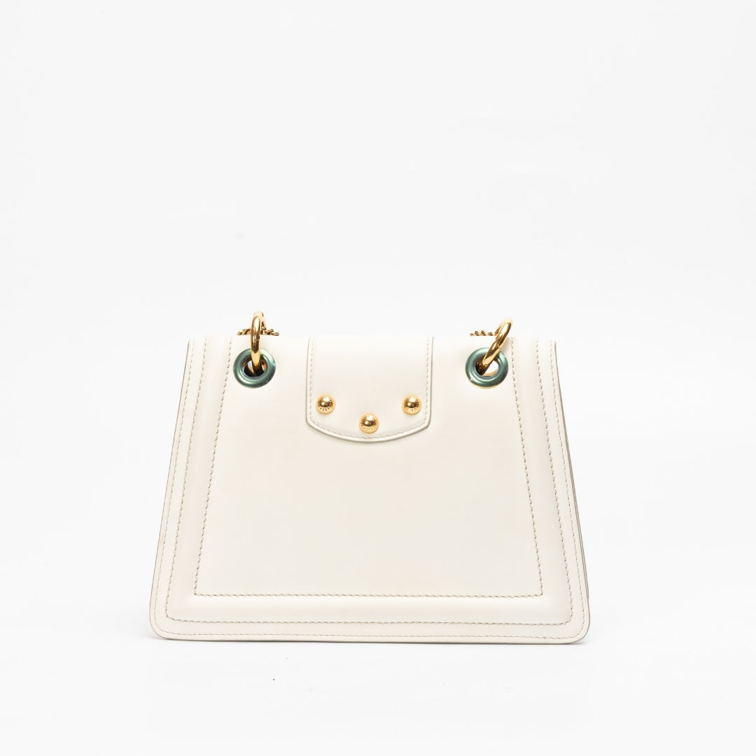 Dolce & Gabbana White Leather Amore Bag