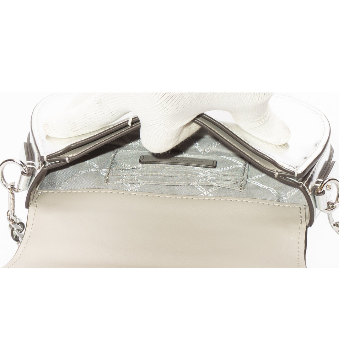 Michael Kors Mila Small Metallic Leather Shoulder Bag