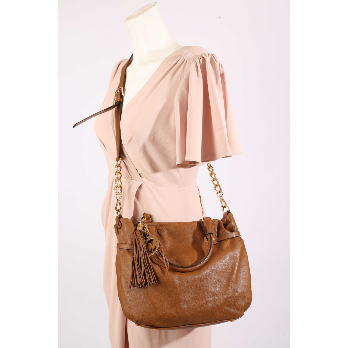 Michael Kors Tassel Brown Satchel