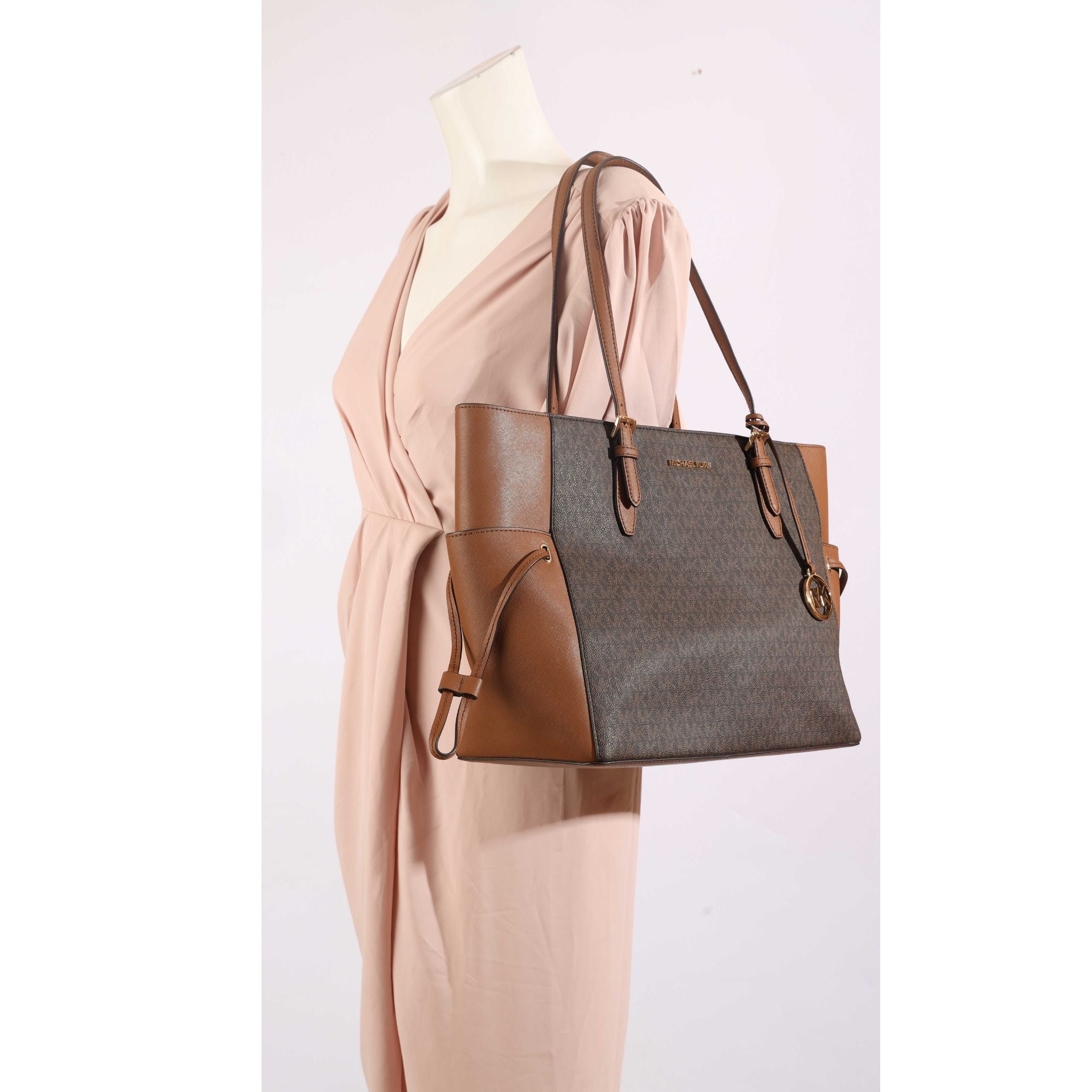 Michael Kors Gilly Logo Brown Tote