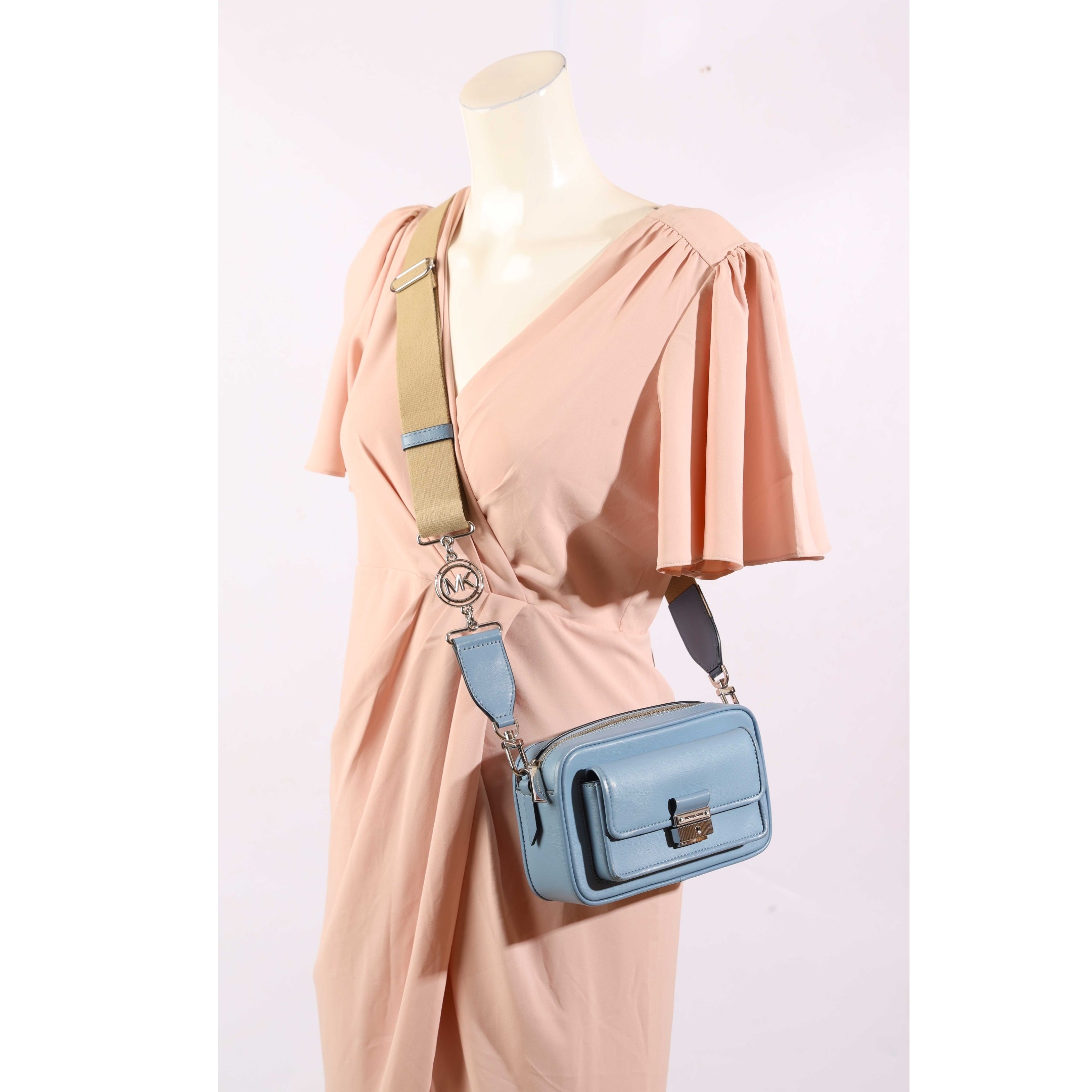 Michael Kors Bradshaw XS Blue Crossbody Bag