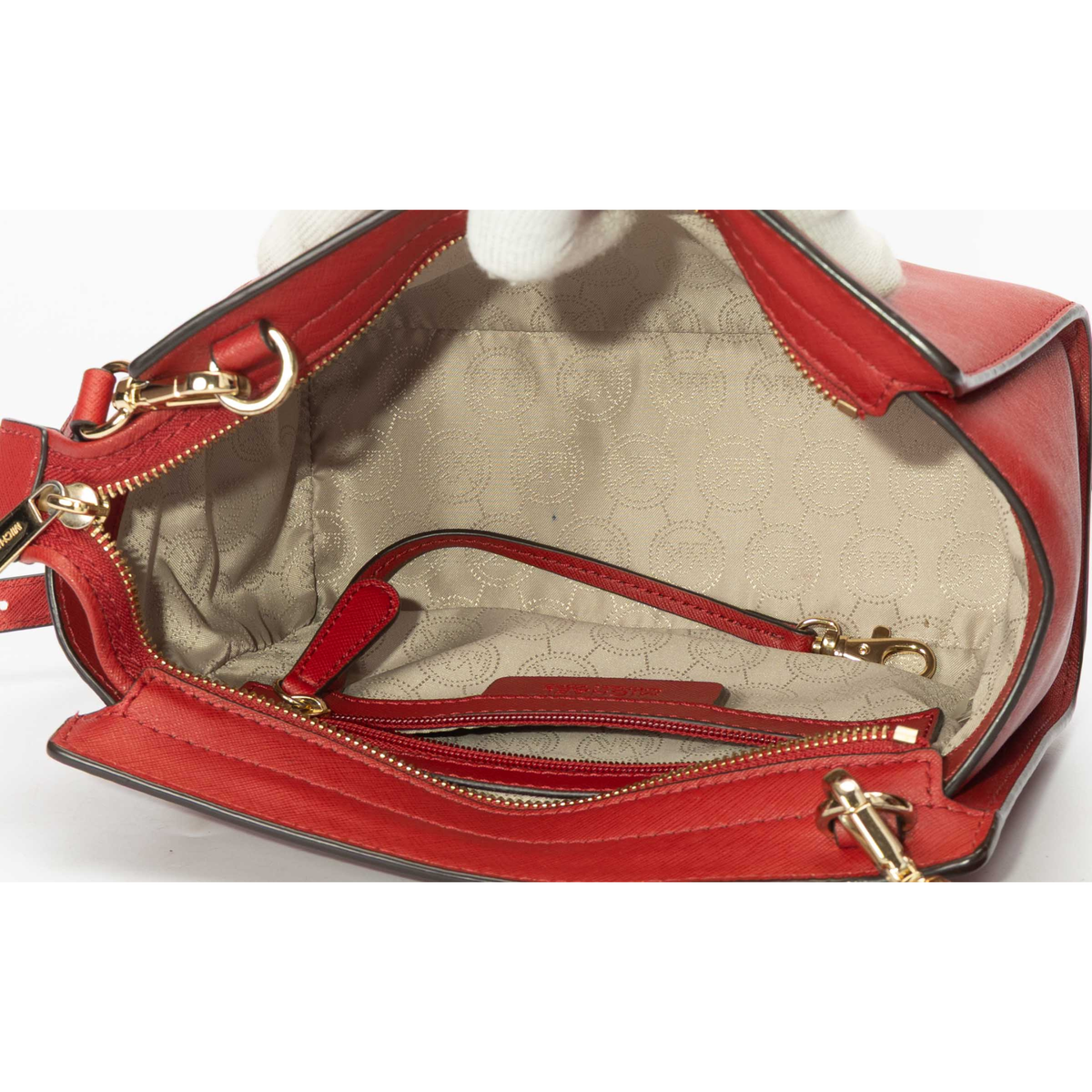 Michael Kors Red Selma Messenger Bag