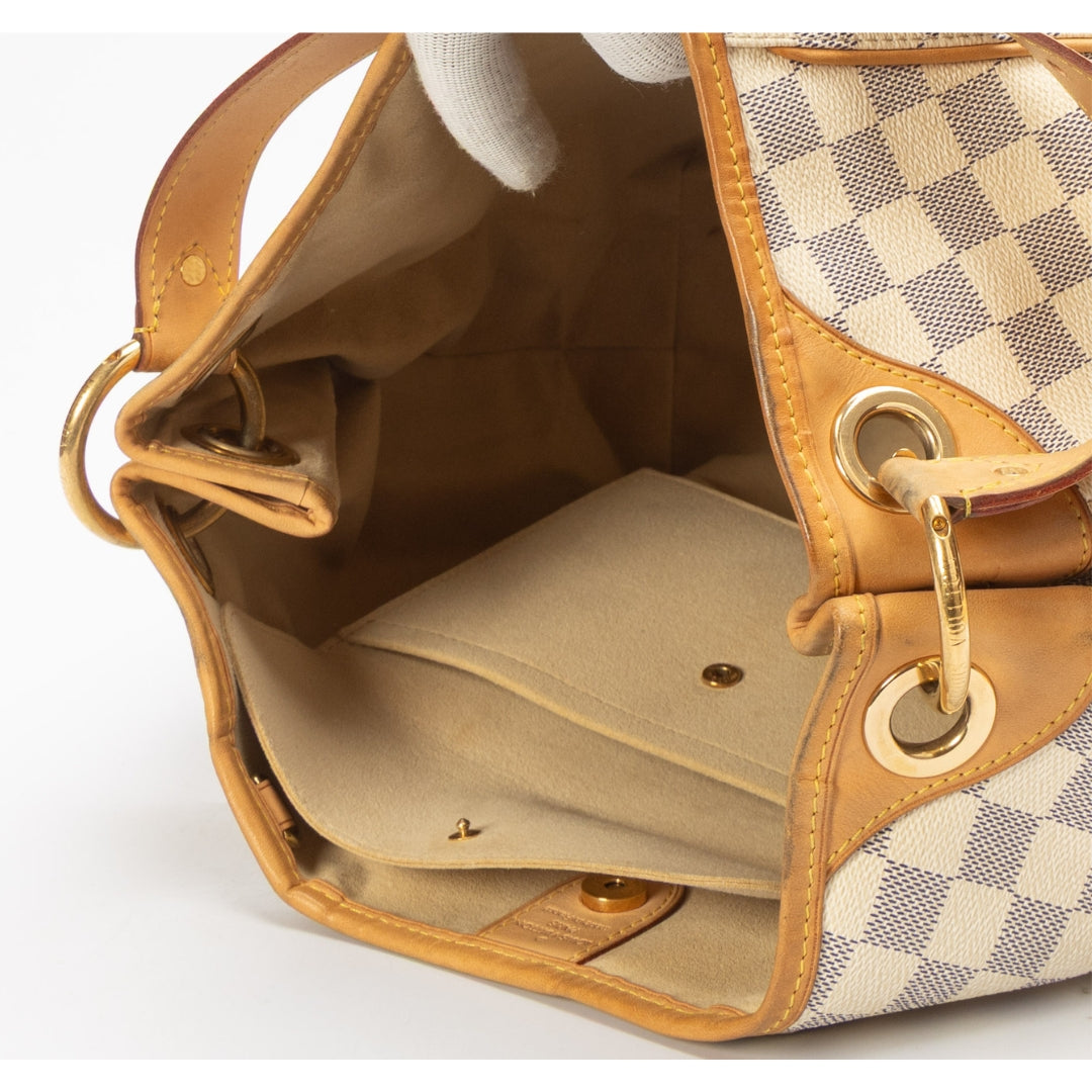 Louis Vuitton White Damier Azur Galliera GM Tote
