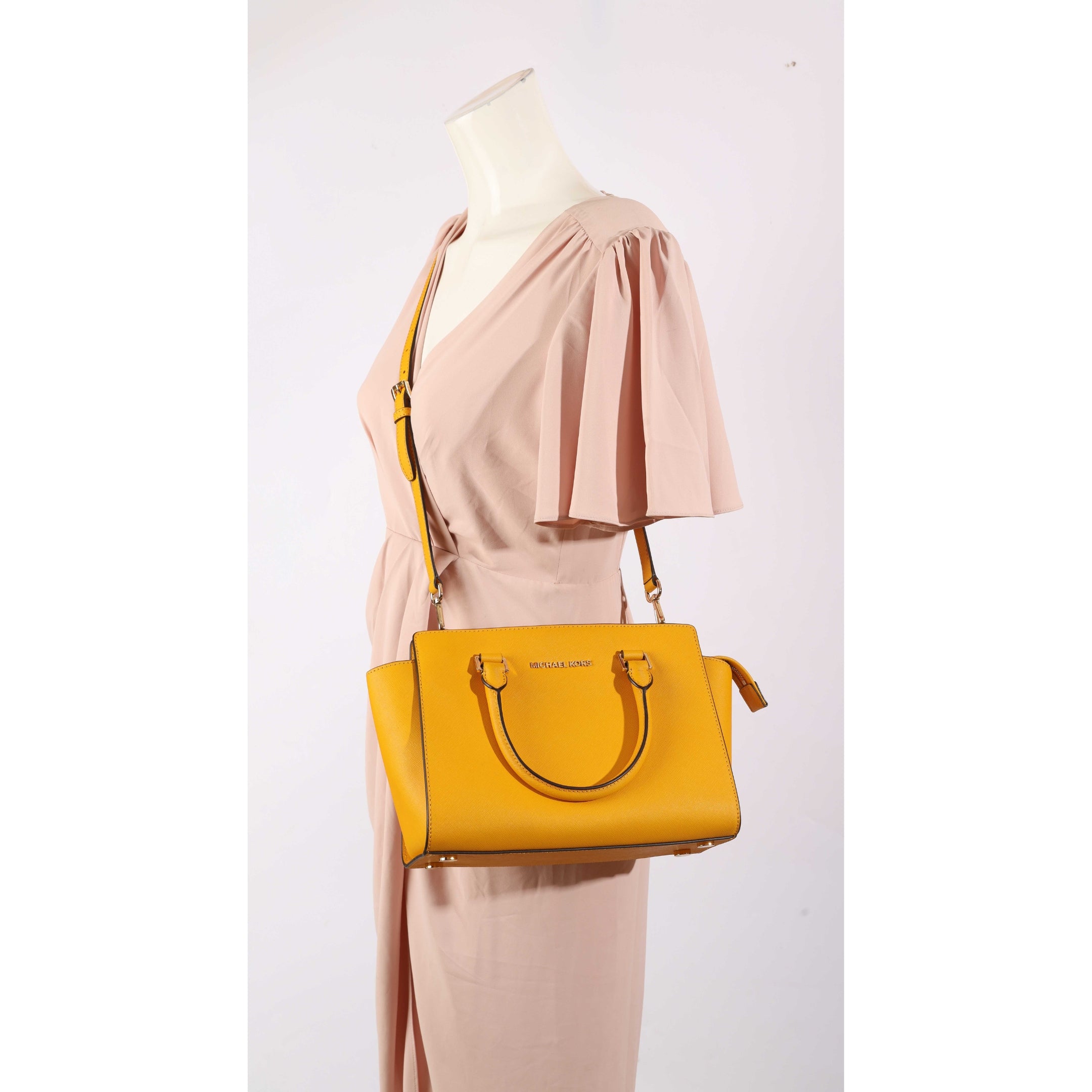 Michael Kors Yellow Selma Satchel