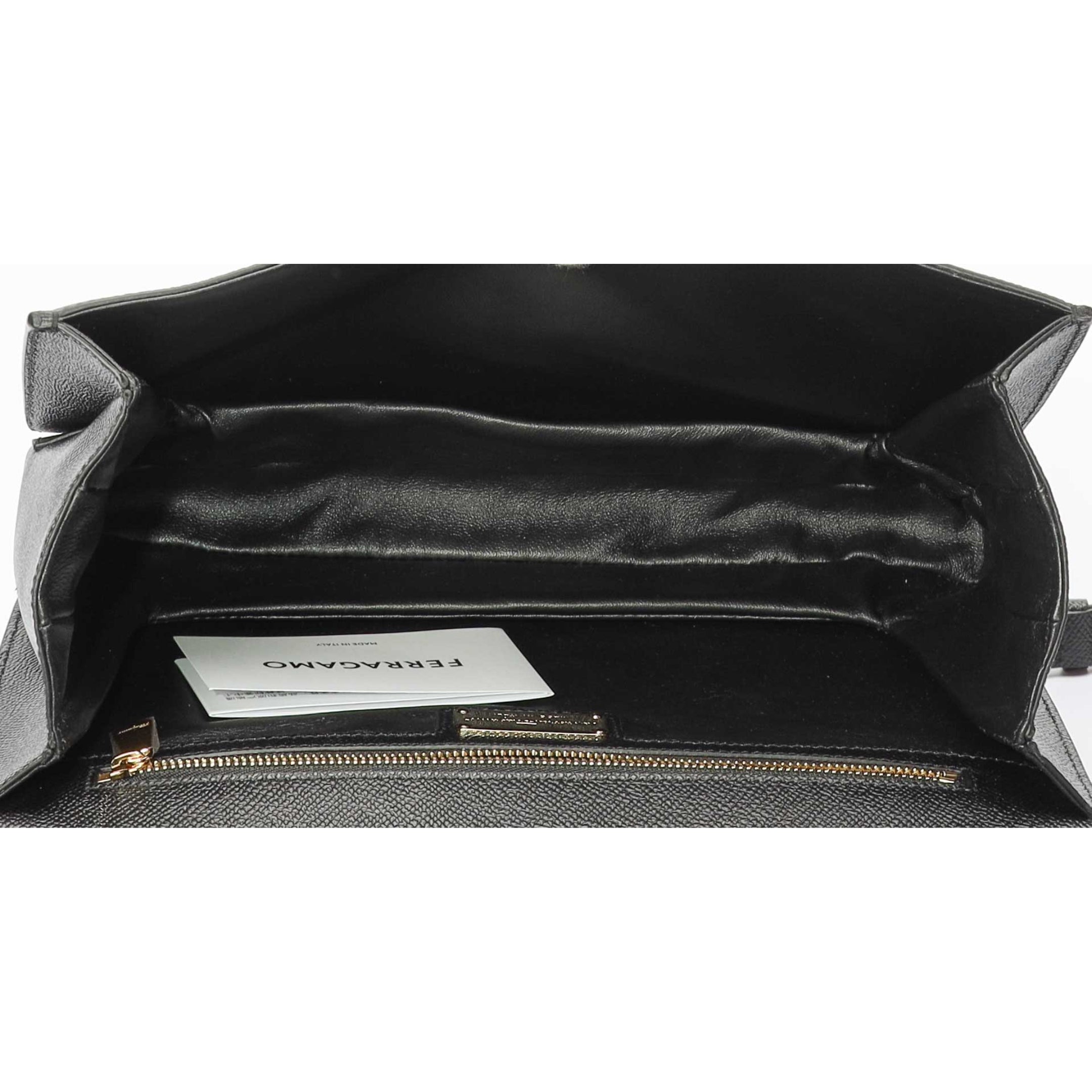 Salvatore Ferragamo Vara Bow Black Cross Body Bag