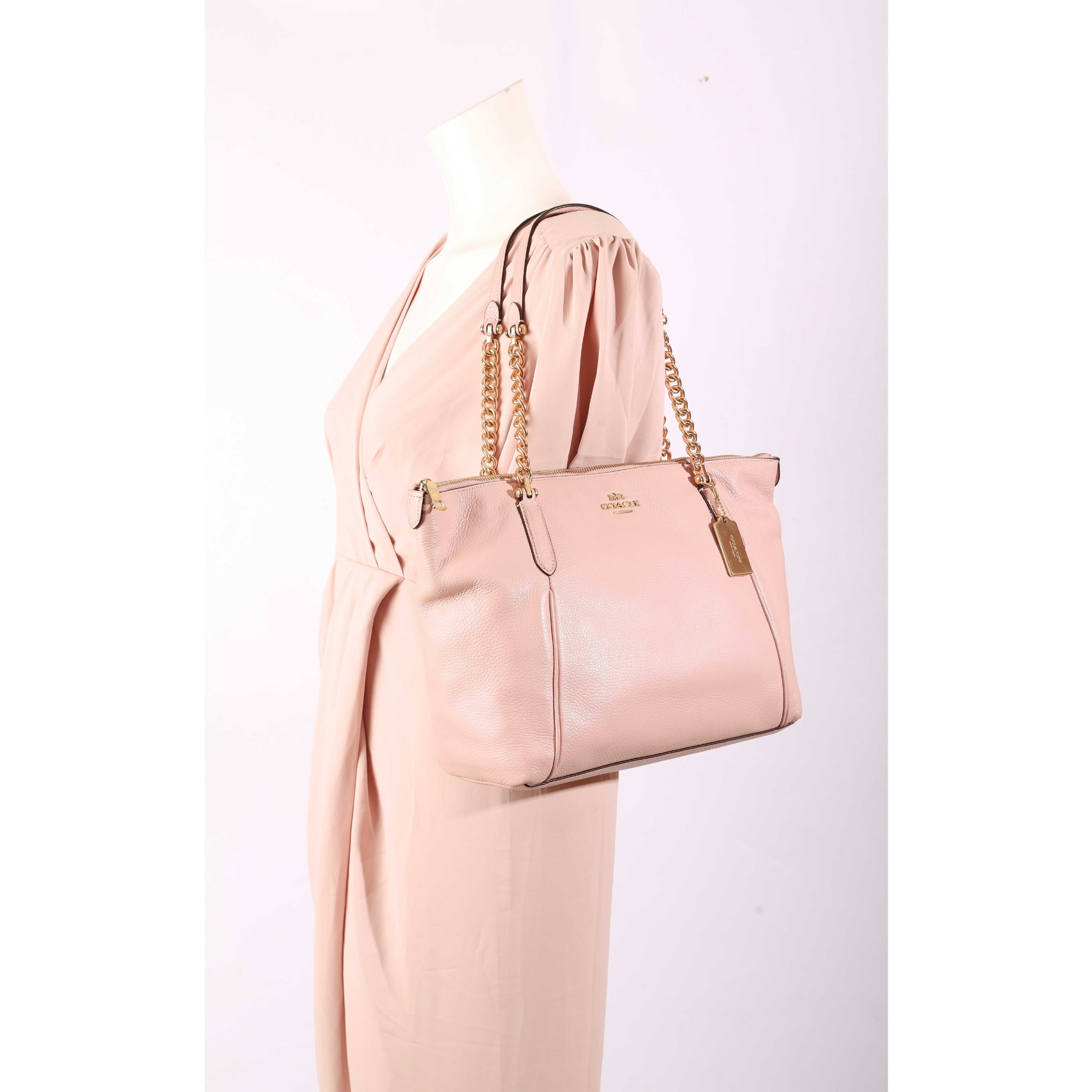 Coach Ava Pink Chain Tote