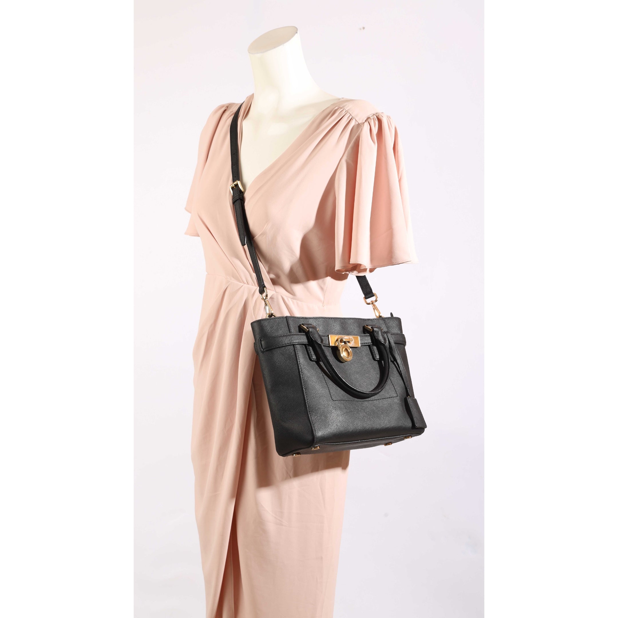 Michael Kors Hamilton Black Satchel