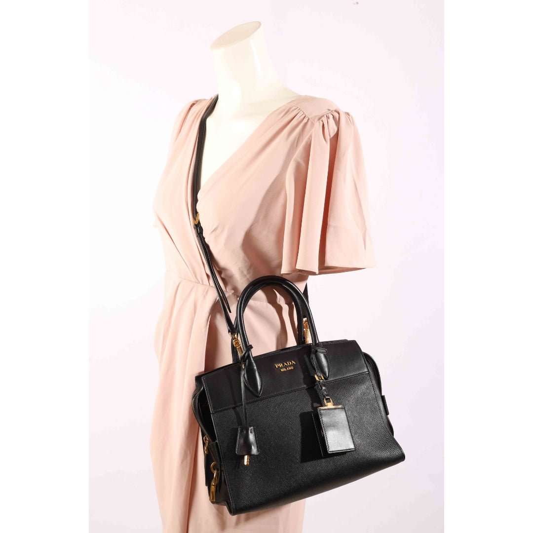 Prada Black Esplanade Convertible Tote