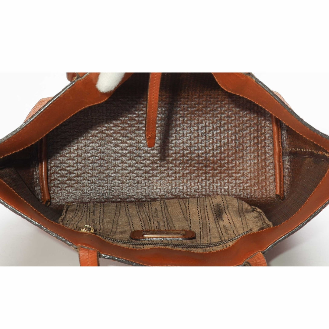 Salvatore Ferragamo Brown Braided Bice Tote