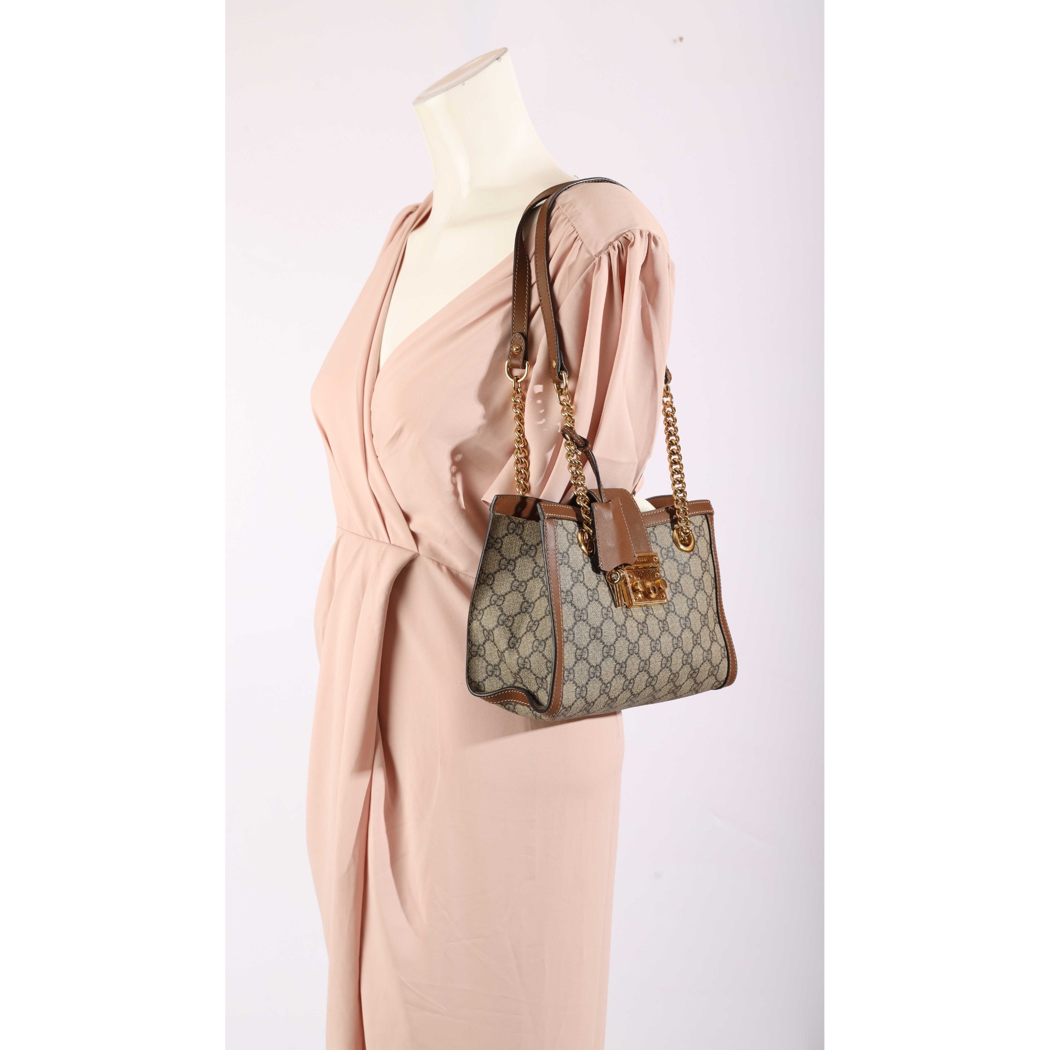 Gucci Padlock GG Canvas Shoulder Bag