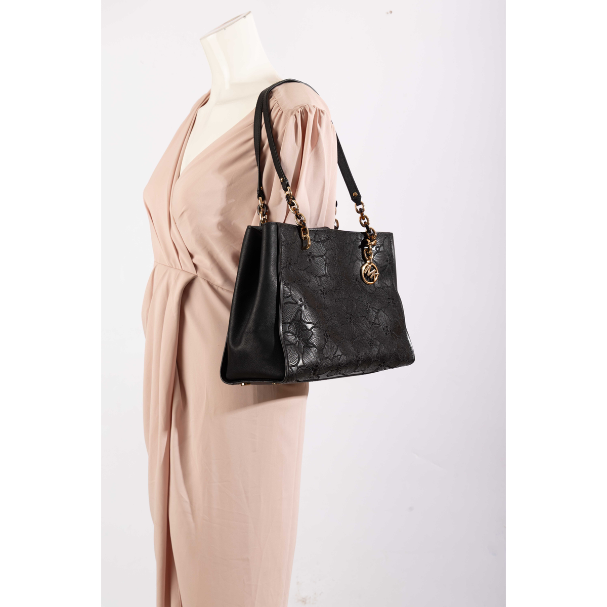 Michael Kors Floral Black Tote
