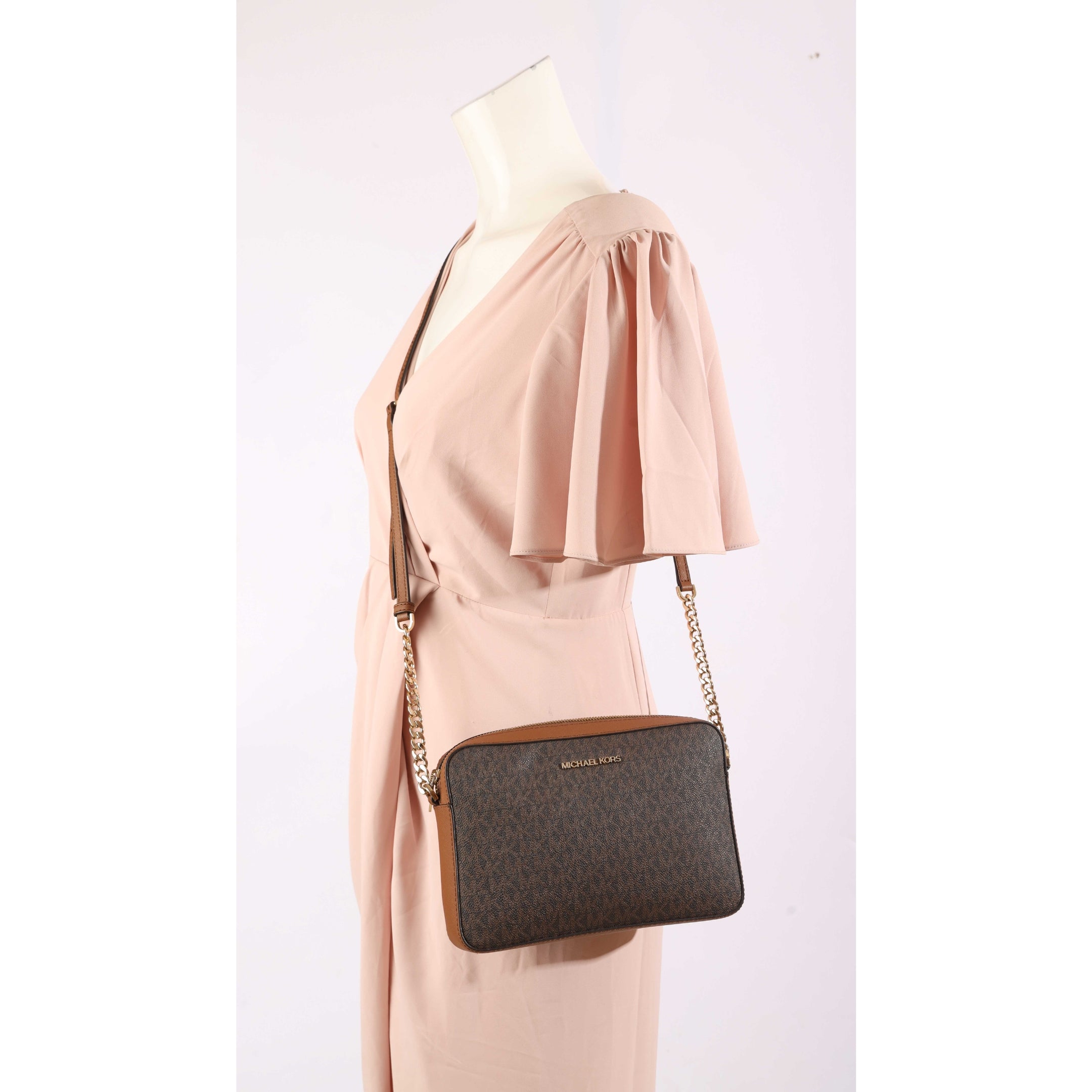 Michael Kors Jet Set Printed Logo Crossbody Bag