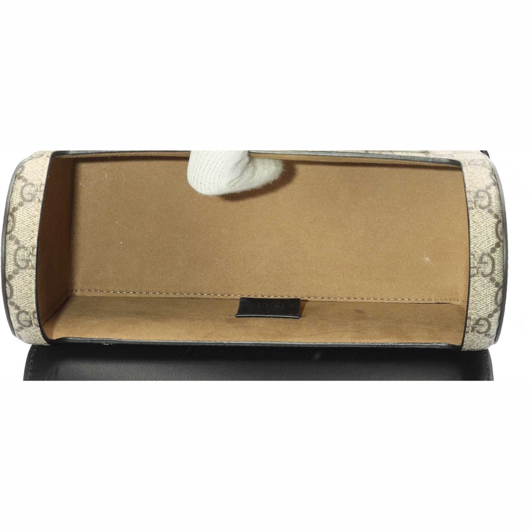 Gucci Padlock Bamboo GG Canvas Small Satchel