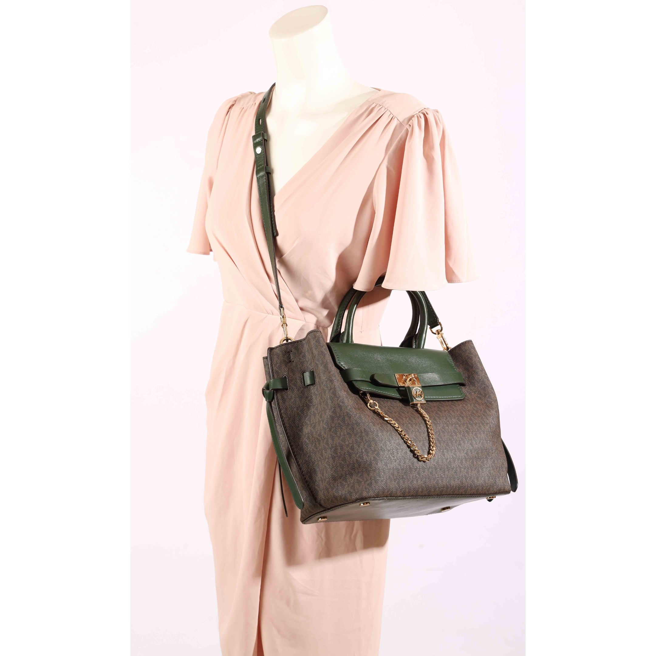 Michael Kors Hamilton Legacy Logo Belted Satchel