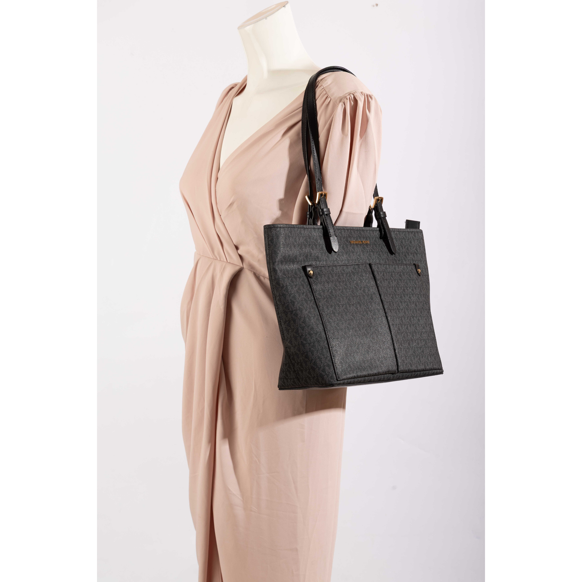 Michael Kors Jet Set Logo Pocket Tote