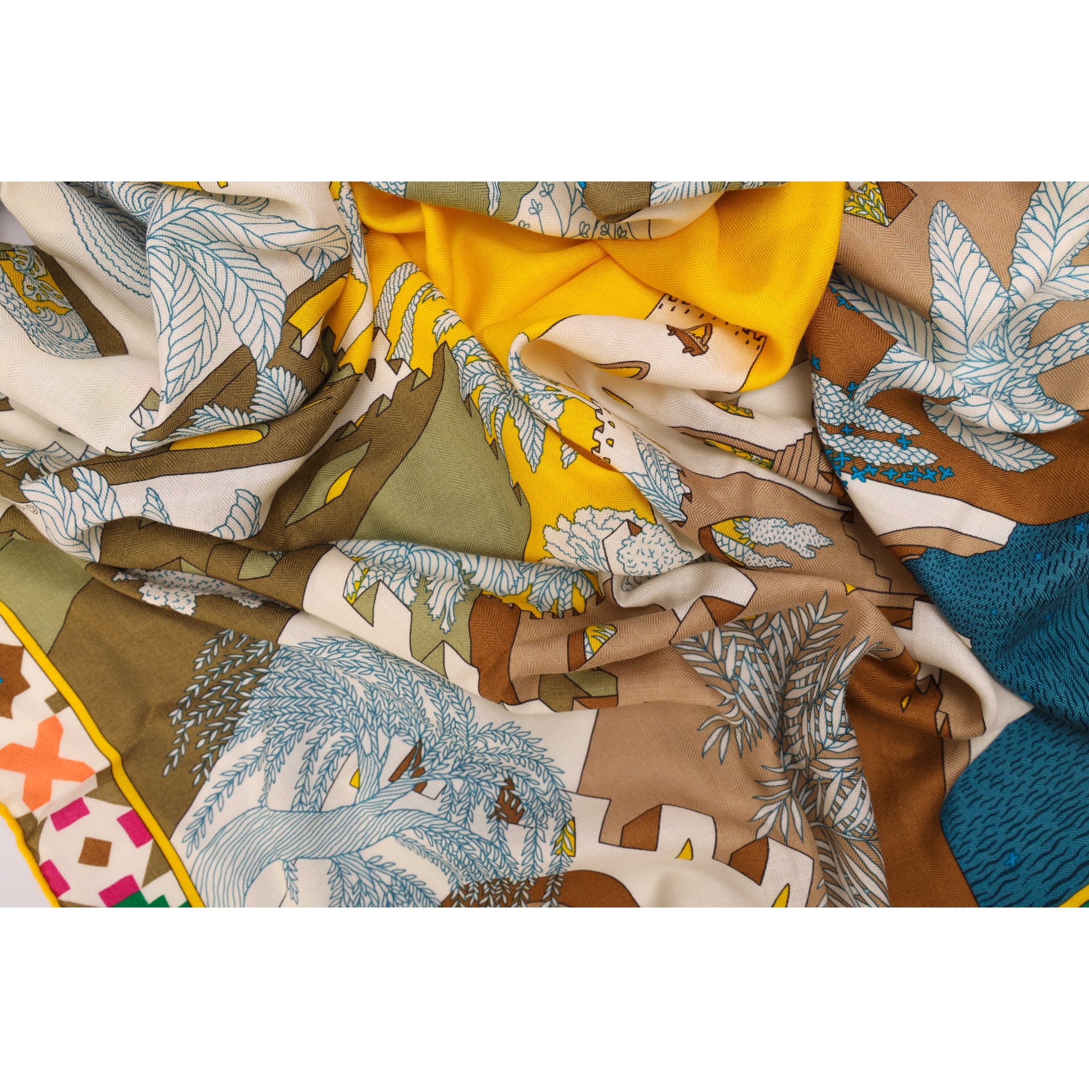 Hermes Le Palais Des Quatre Vents Scarf
