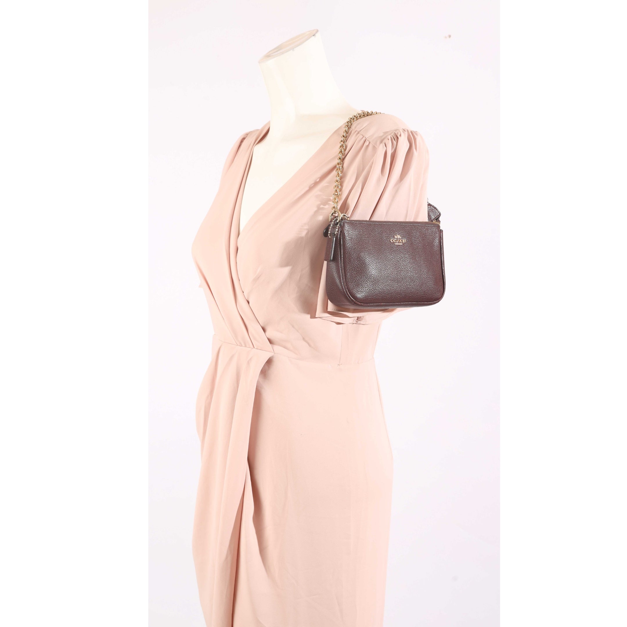 Coach Burgundy Nolita 19 Pochette Bag