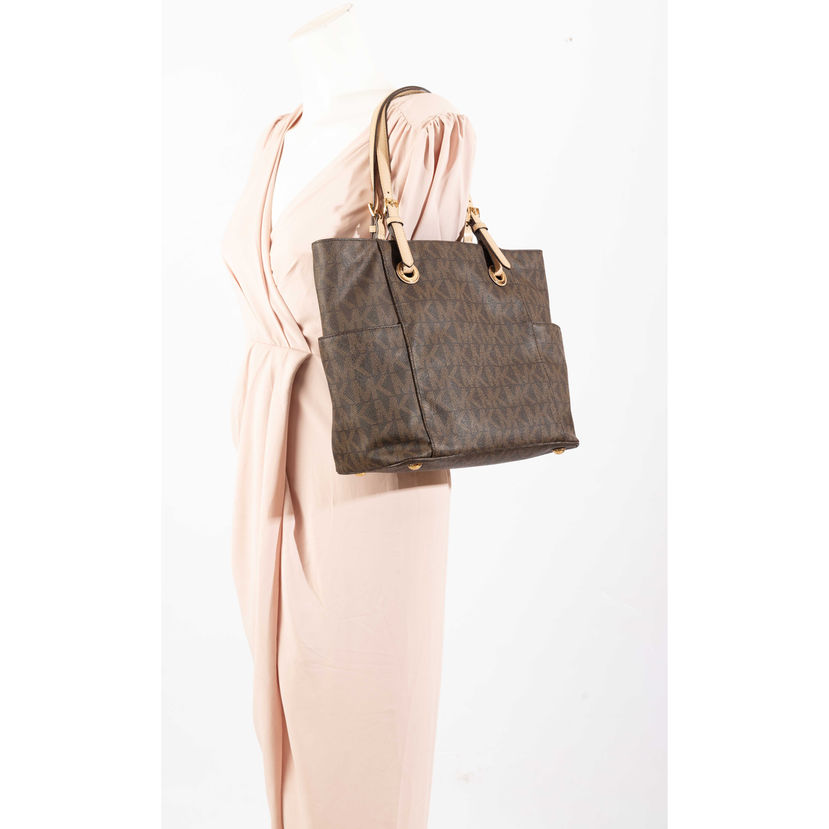 Michael Kors Jet Set Signature Logo Tote