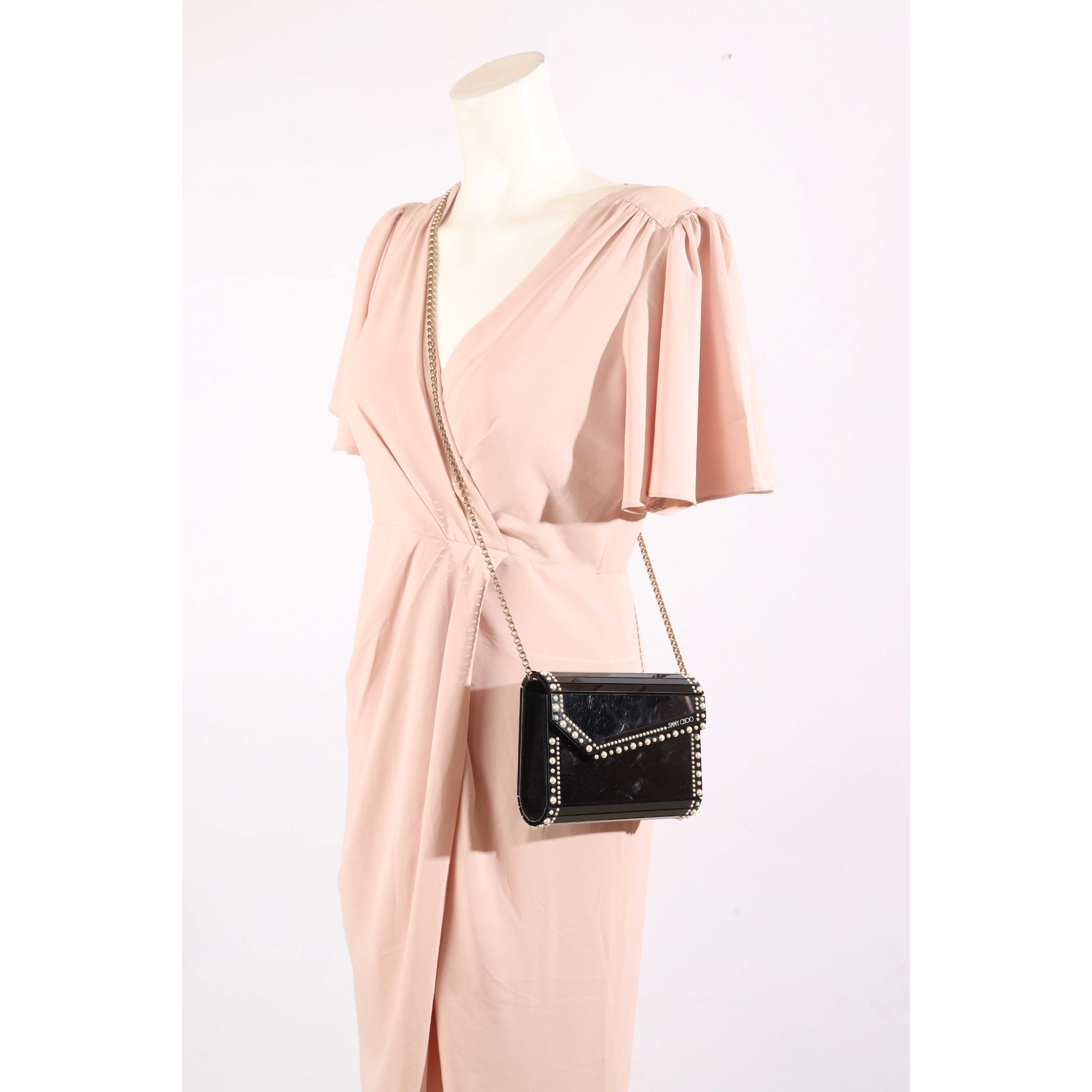Jimmy Choo Candy Black Clutch