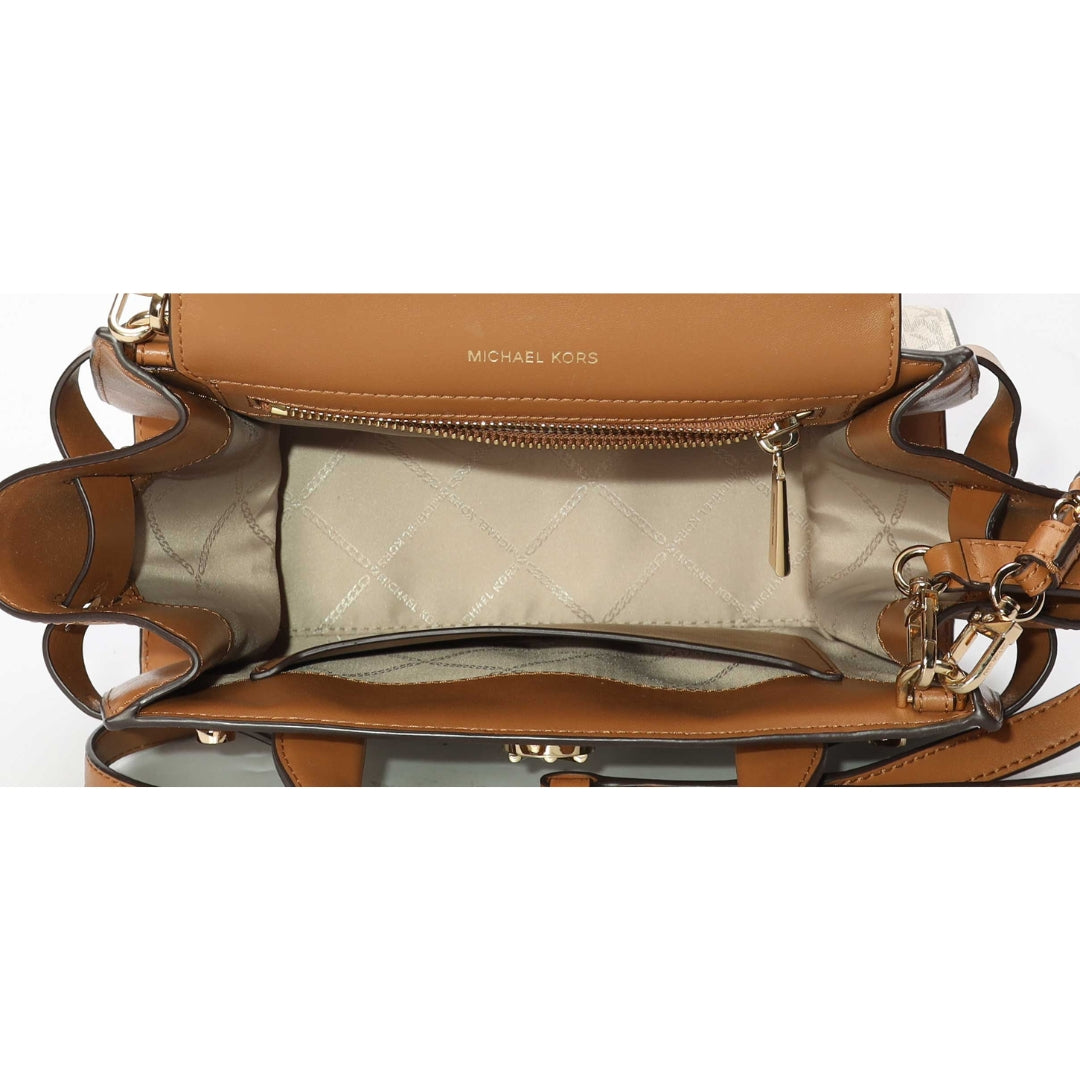 Michael Kors Vanilla & Acorn Carmen Satchel