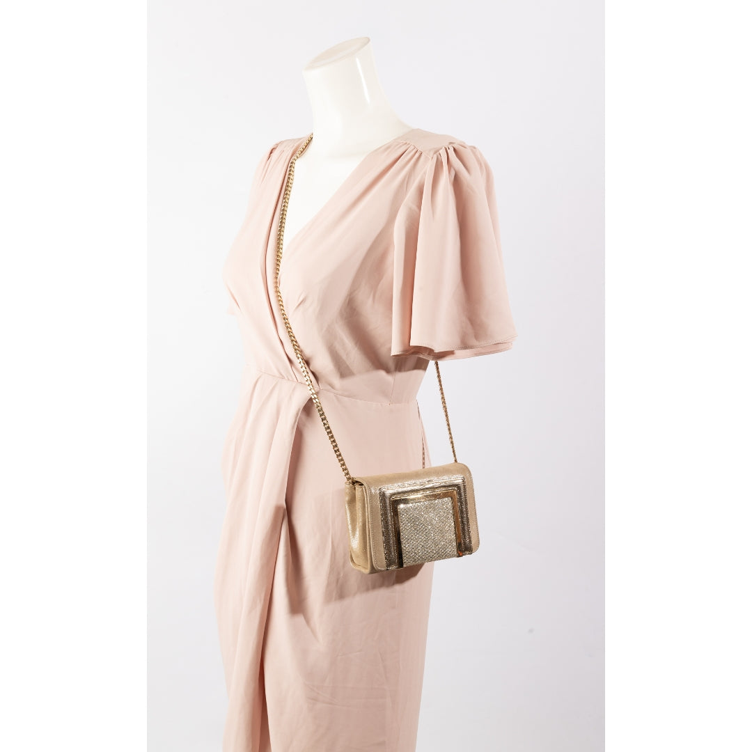 Jimmy Choo Gold Ava Crossbody Bag