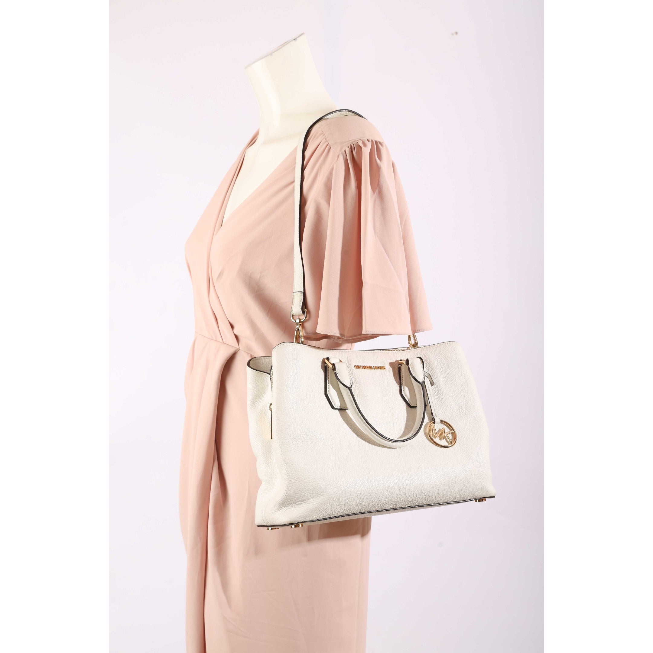 Michael Kors Camille White Satchel