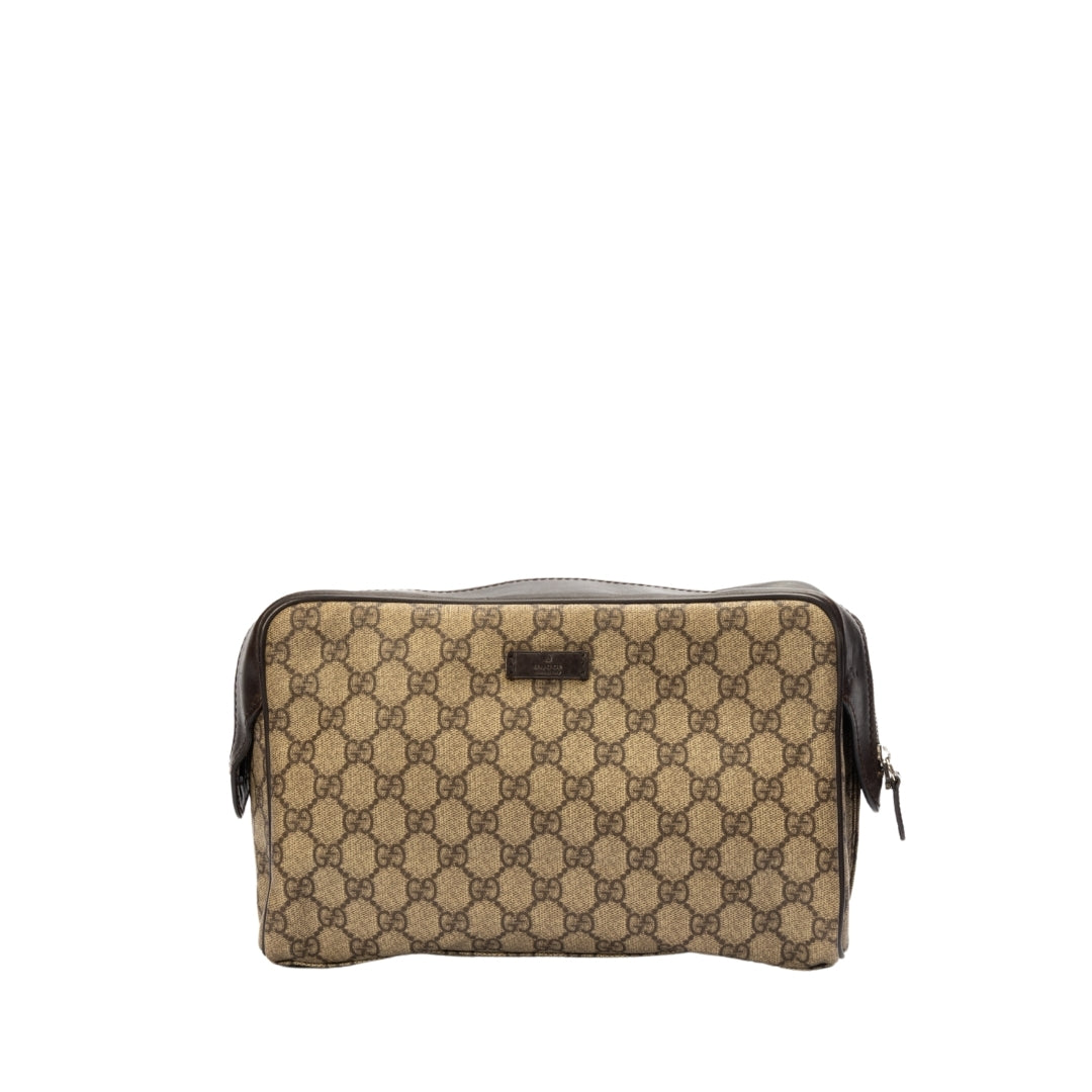 Gucci GG Plus Coated Canvas Cosmetic Pouch