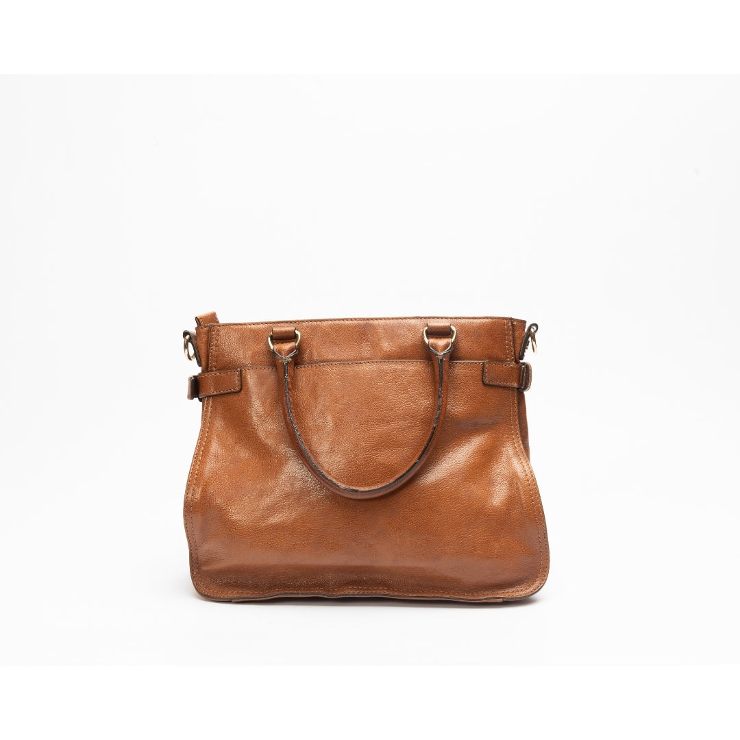 Michael Kors Naomi Dark Dune Tan Satchel