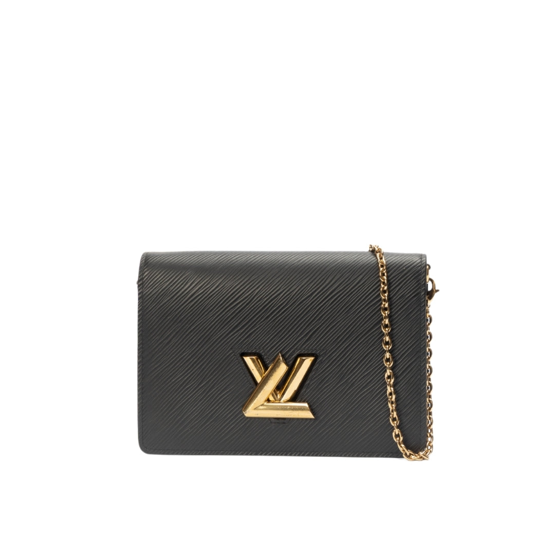 Louis Vuitton Twist Belt Wallet On Chain leather crossbody bag