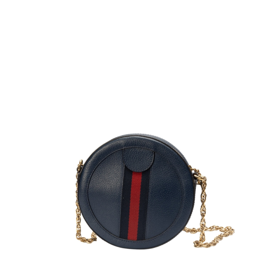 Gucci Mini Leather Ophidia Round crossbody bag