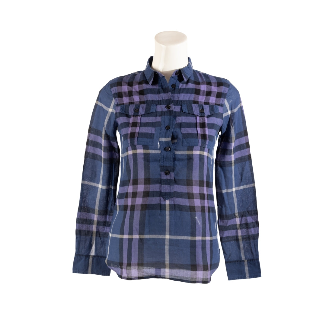 Burberry Brit Blue Checked Shirt