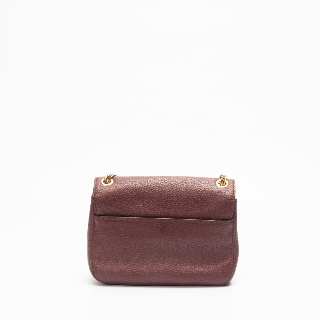 Michael Kors Brick Leather Small Shoulder Bag