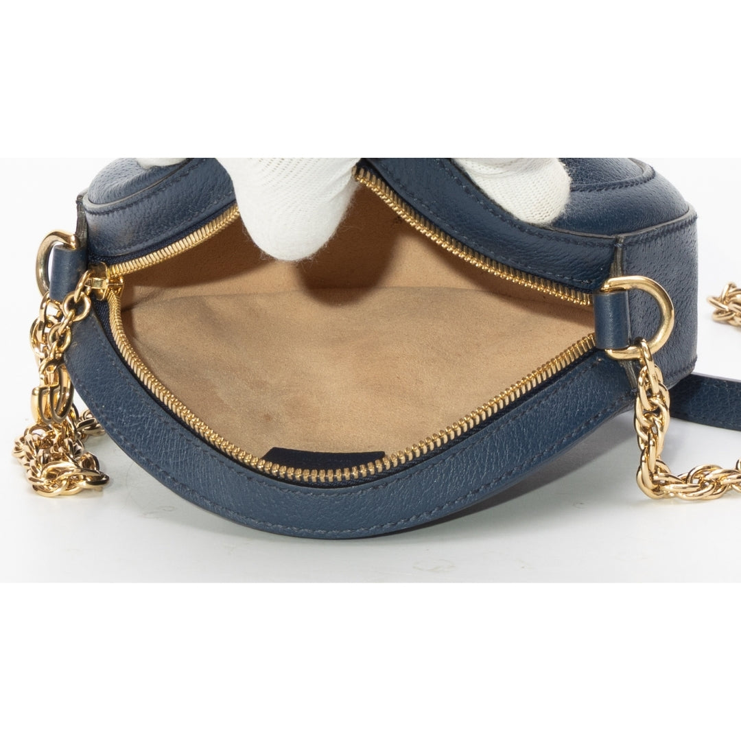 Gucci Mini Leather Ophidia Round crossbody bag