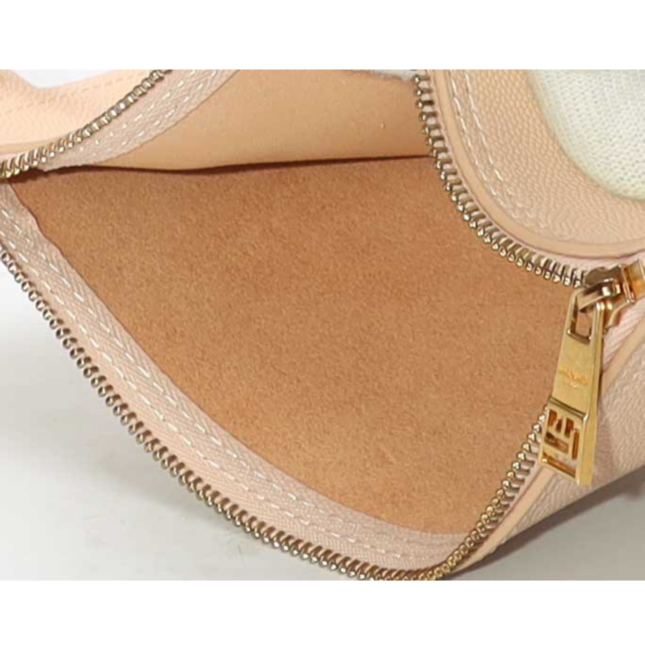 Balmain Embleme Peach Grained Calfskin Tote