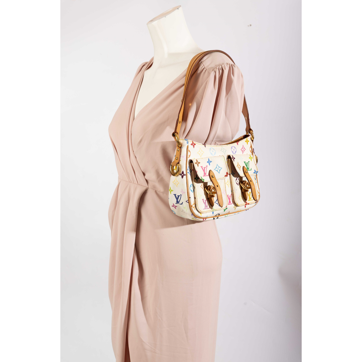 Louis Vuitton White Monogram Multi Lodge Shoulder Bag