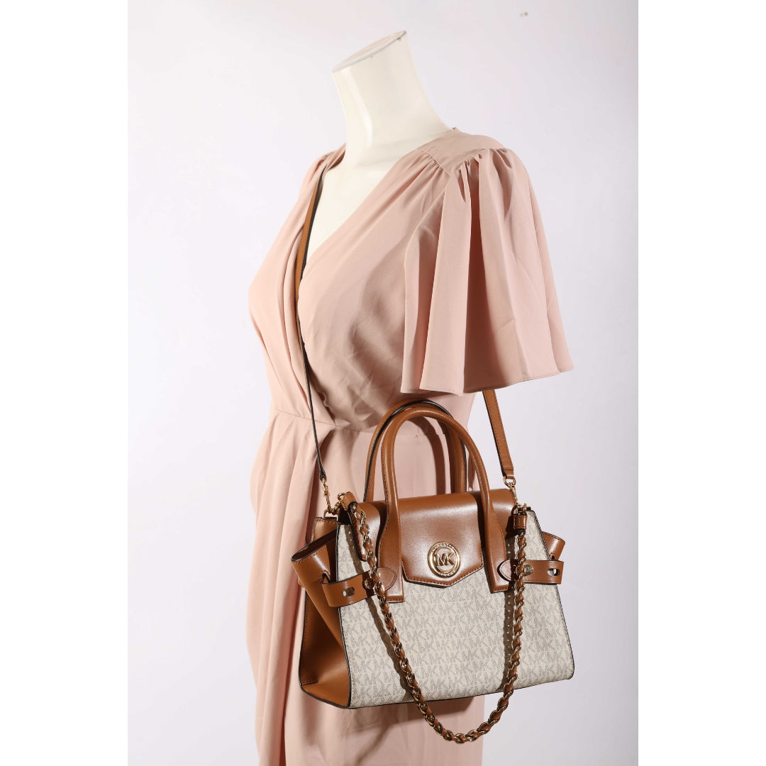 Michael Kors Vanilla & Acorn Carmen Satchel