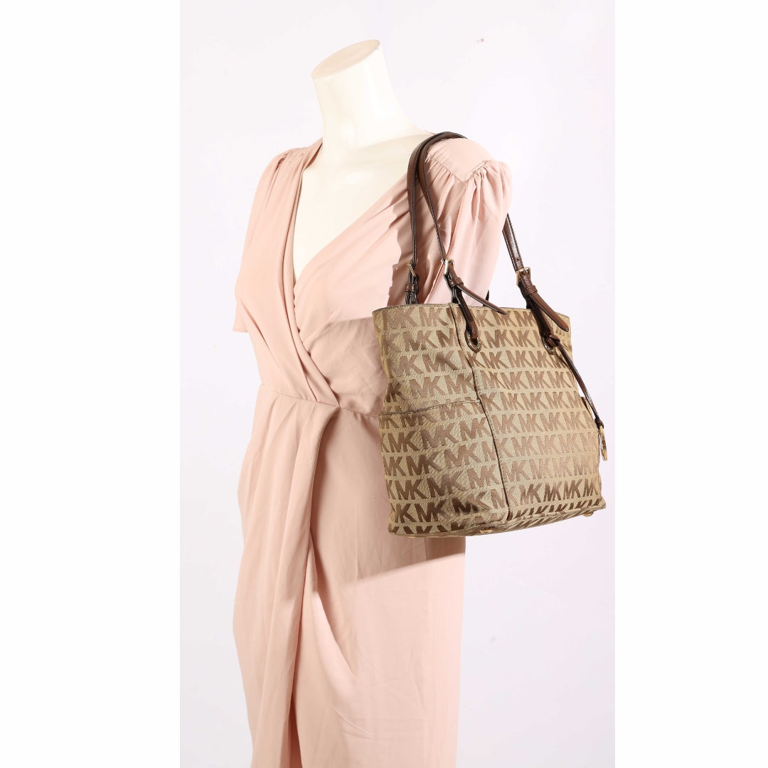 Michael Kors Jet Set Toffee Logo Tote