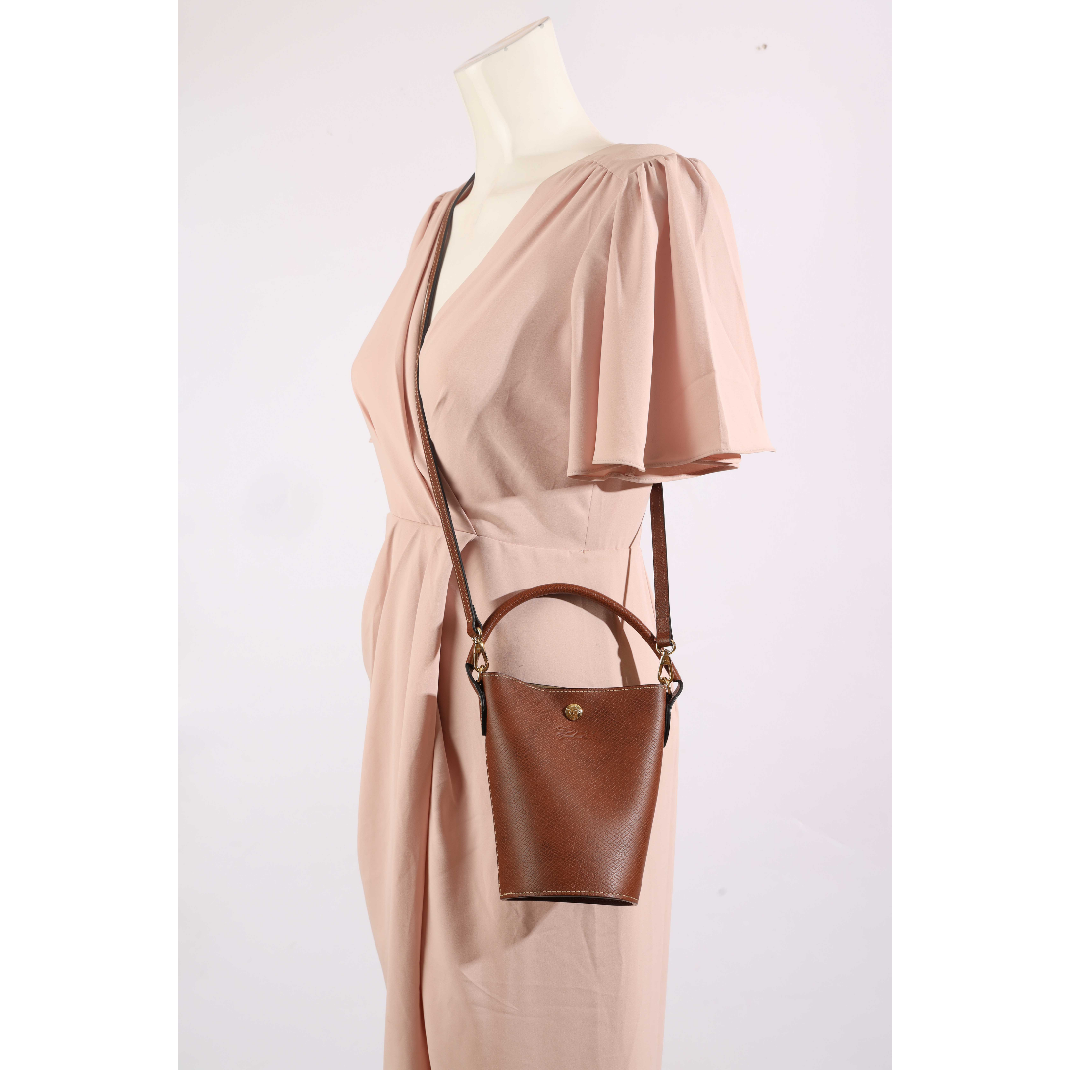Longchamp Épure Brown Bucket bag