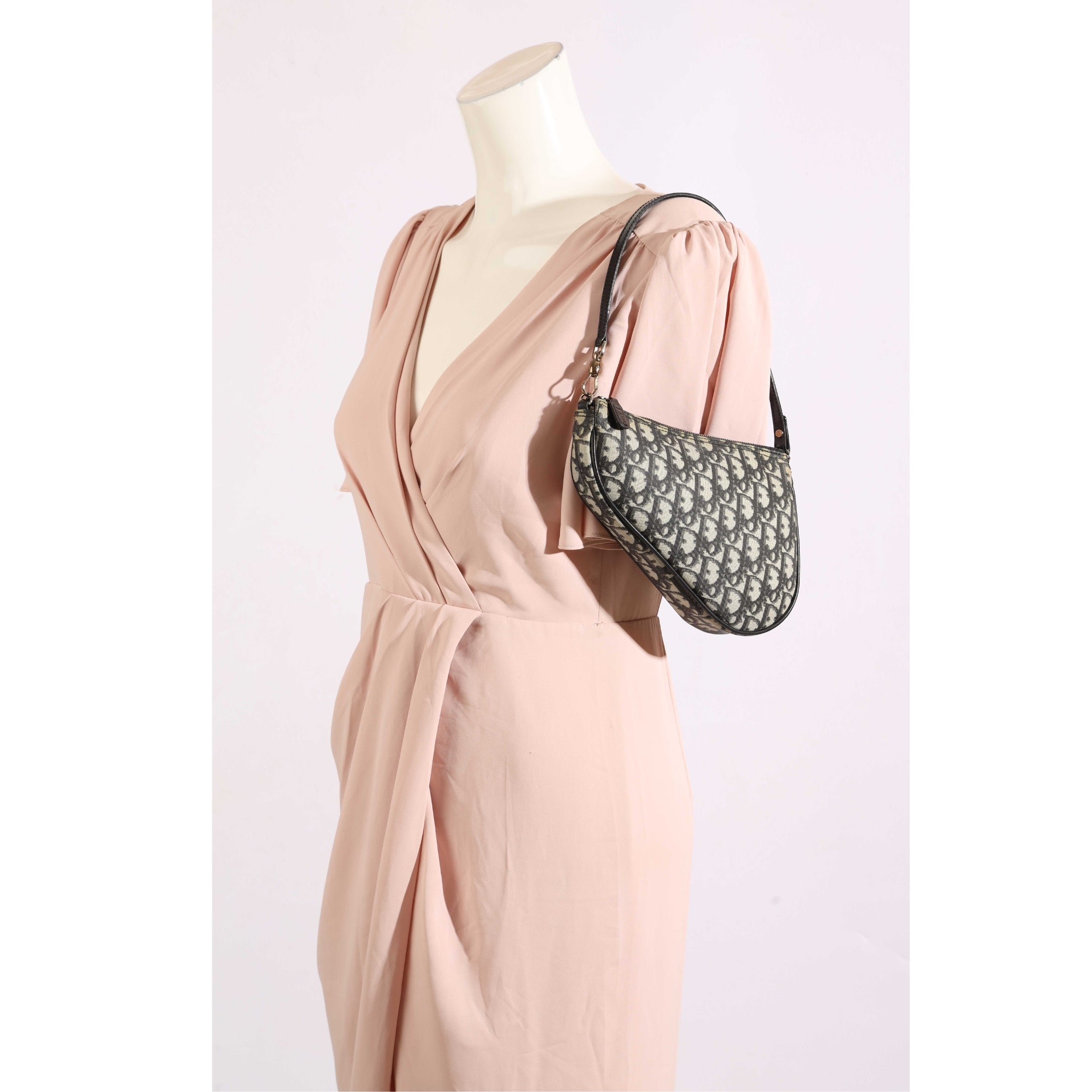 Dior Oblique Jacquard Saddle Rodeo Shoulder Bag