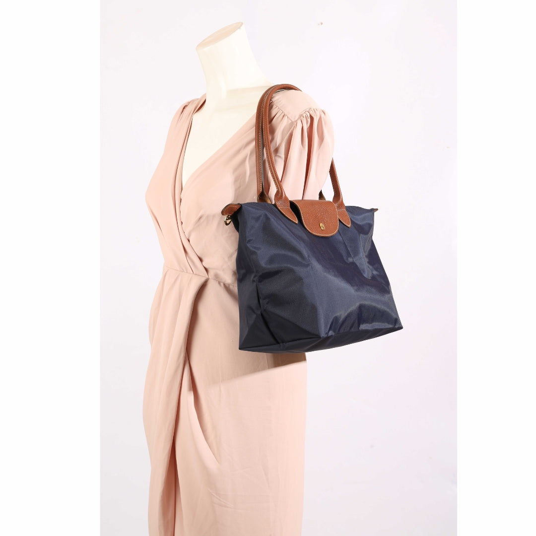 Longchamp Navy Blue Le Pliage Tote
