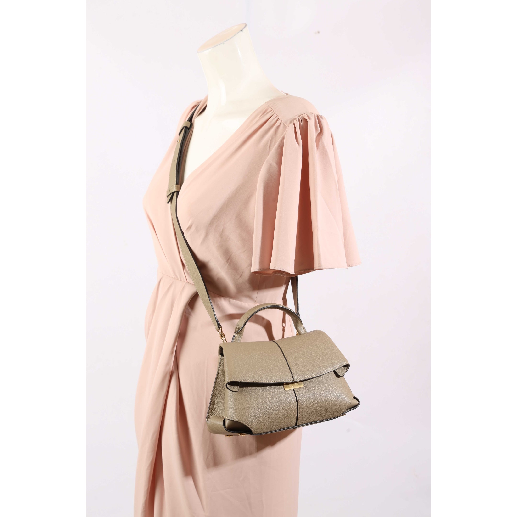 Polene Mokki Mini Edition Taupe Sling Bag