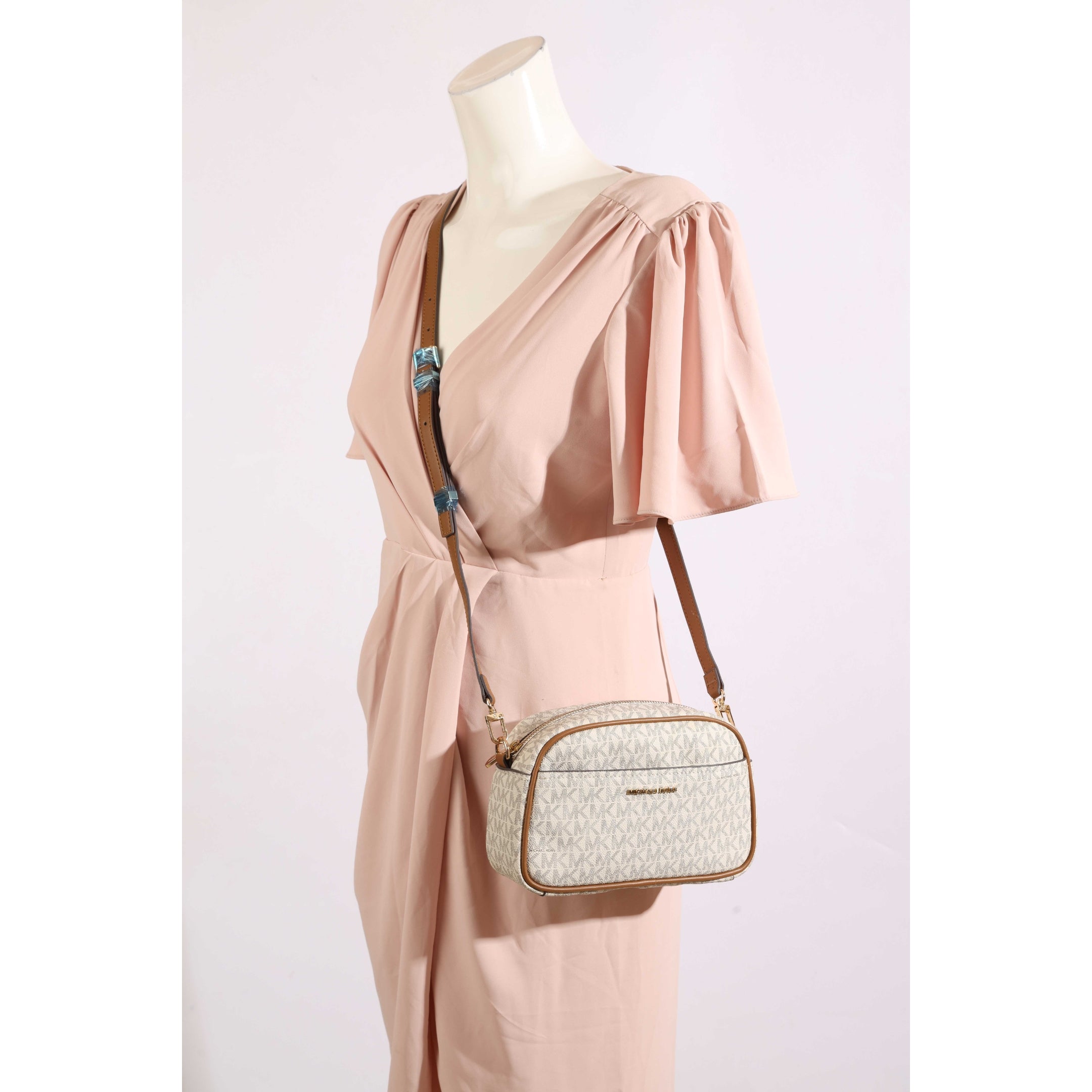 Michael Kors Jet Set Signature Camera Crossbody Bag